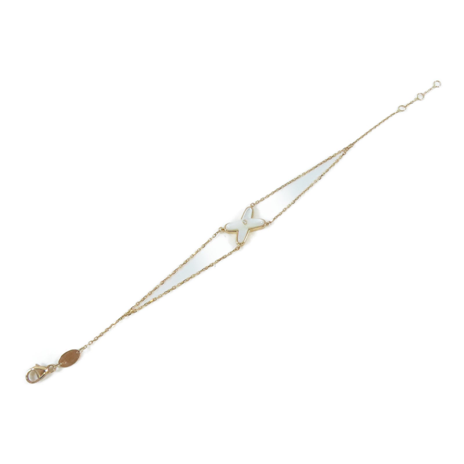 Chaumet 18K玫瑰金Jeux de Liens Bracelet手鏈#16.5cm