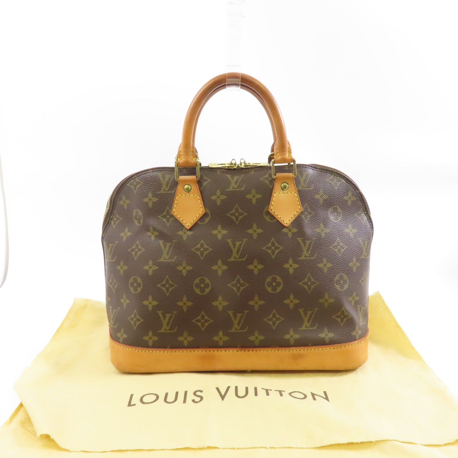 LOUIS VUITTON 【激減優惠】Monogram Alma金扣手挽袋啡色