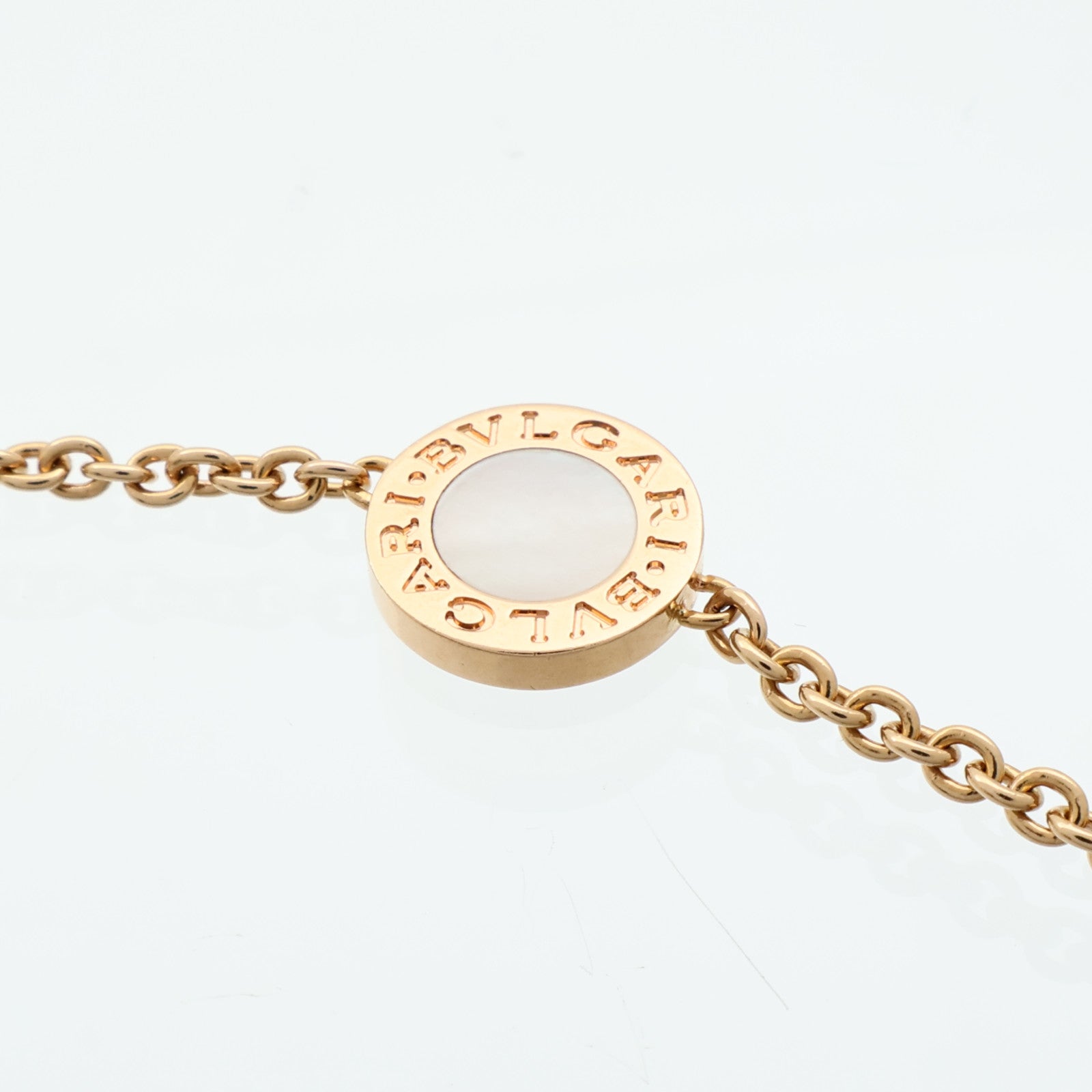 BVLGARI 18K玫瑰金Bvlgari Necklace縞瑪瑙項鍊
