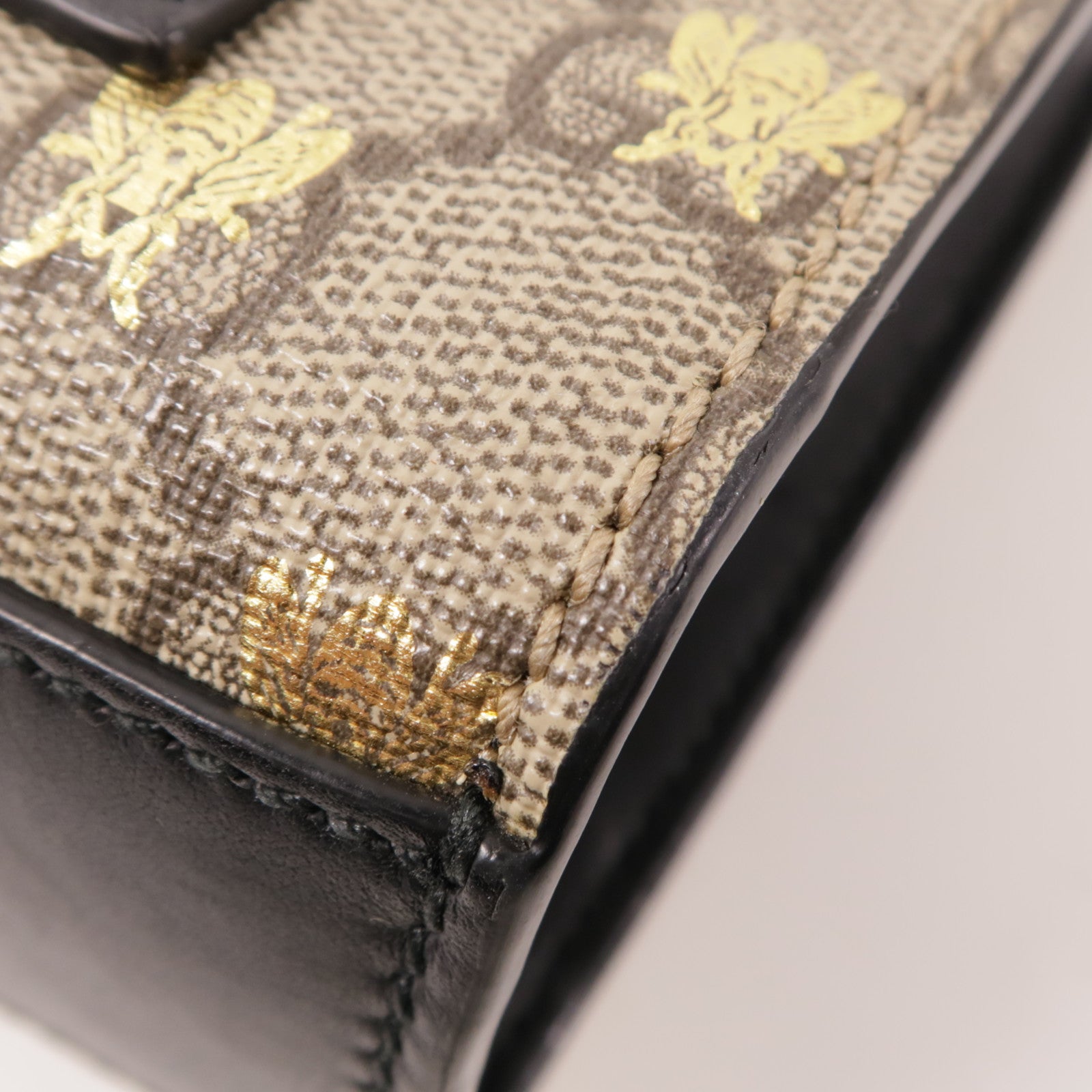 GUCCI 塗層帆布Padlock金扣鏈帶肩背袋
