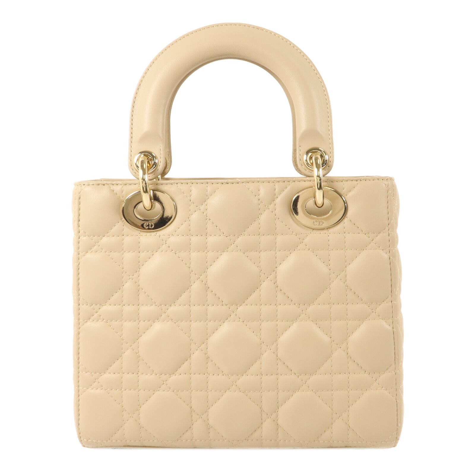 Dior 羊皮皮革Lady Dior MY ABC Dior Small手挽肩背兩用袋