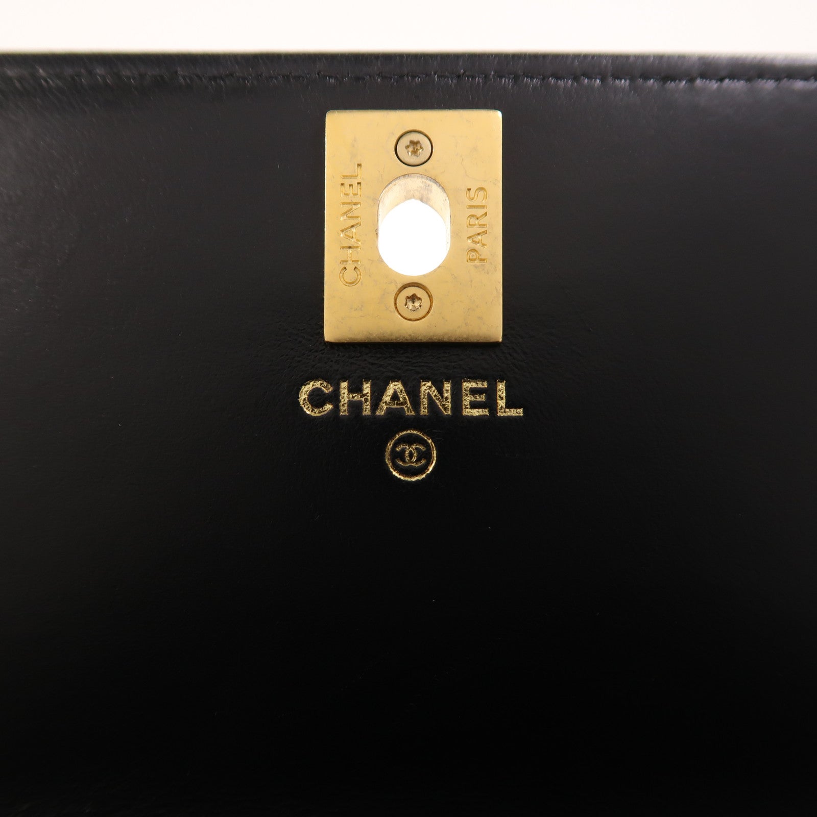 CHANEL 羊皮皮革WOC Wallet On Chain金扣鏈帶肩背袋
