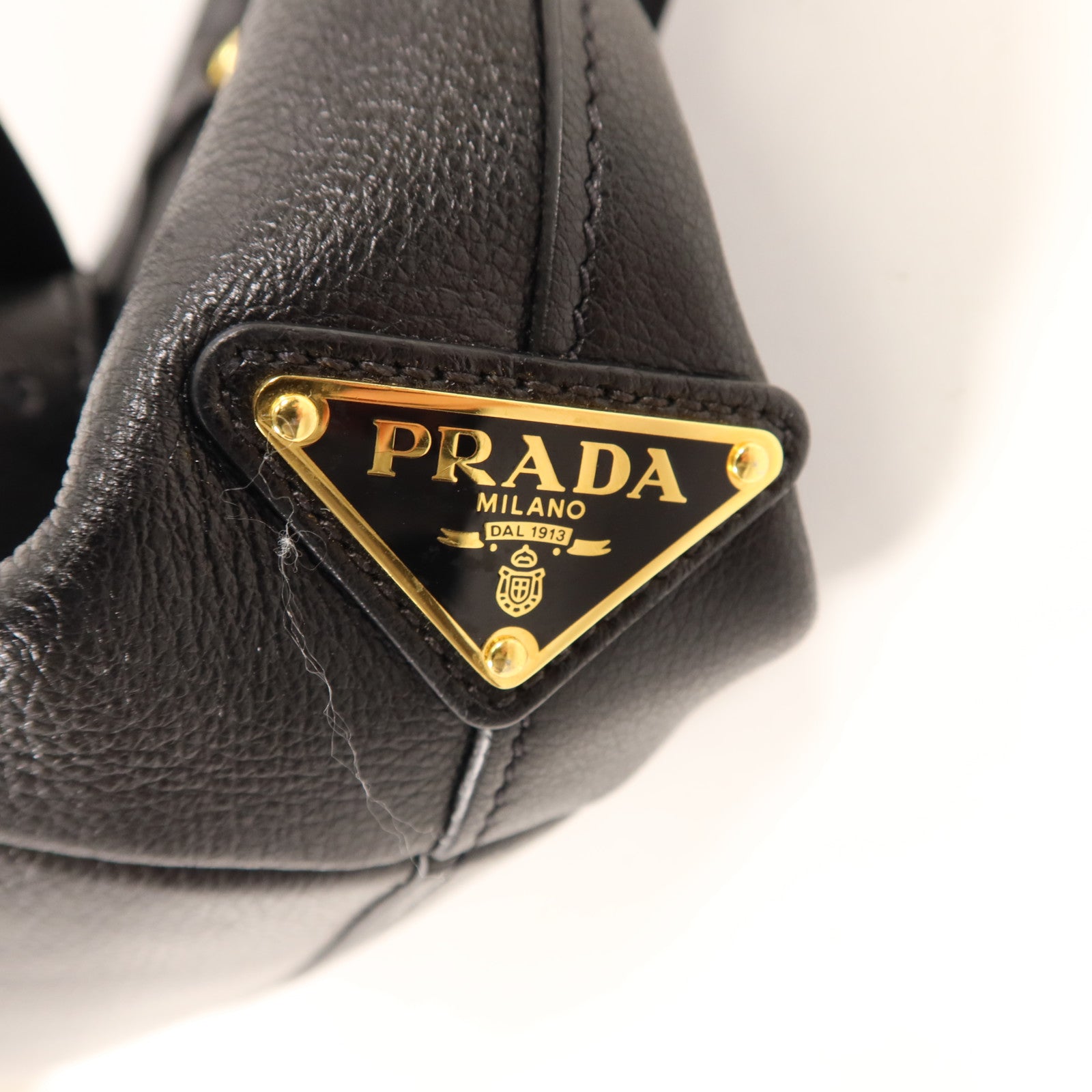 PRADA 牛皮皮革2 Way Shoulder金扣手挽肩背兩用袋