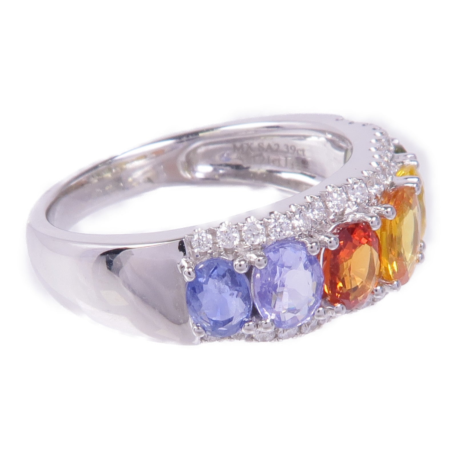 JEWELRY 18K白金Sapphire Ring藍寶石戒指US#6