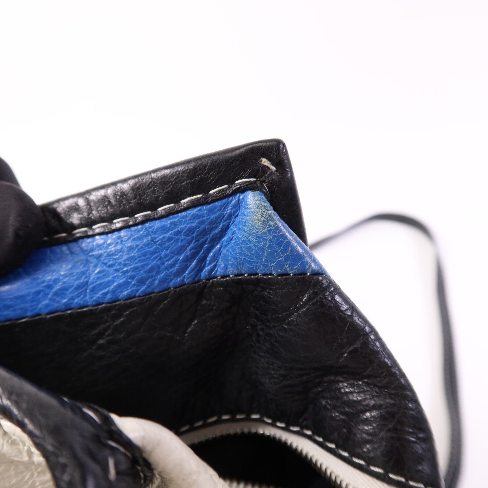 BALENCIAGA 牛皮皮革Bazaar Shopper銀扣手挽肩背兩用袋