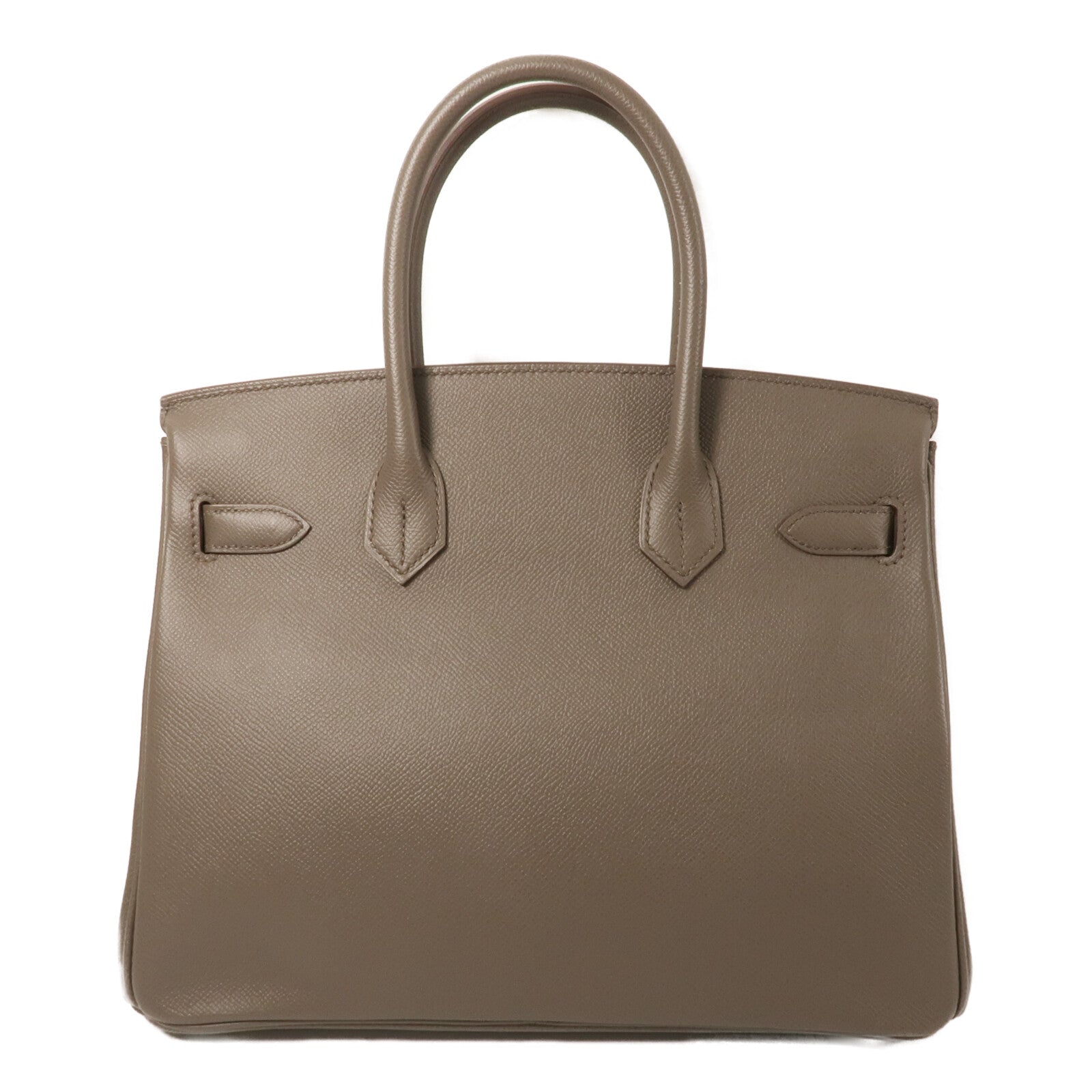 HERMES Epsom皮革Birkin 30手挽袋Etain