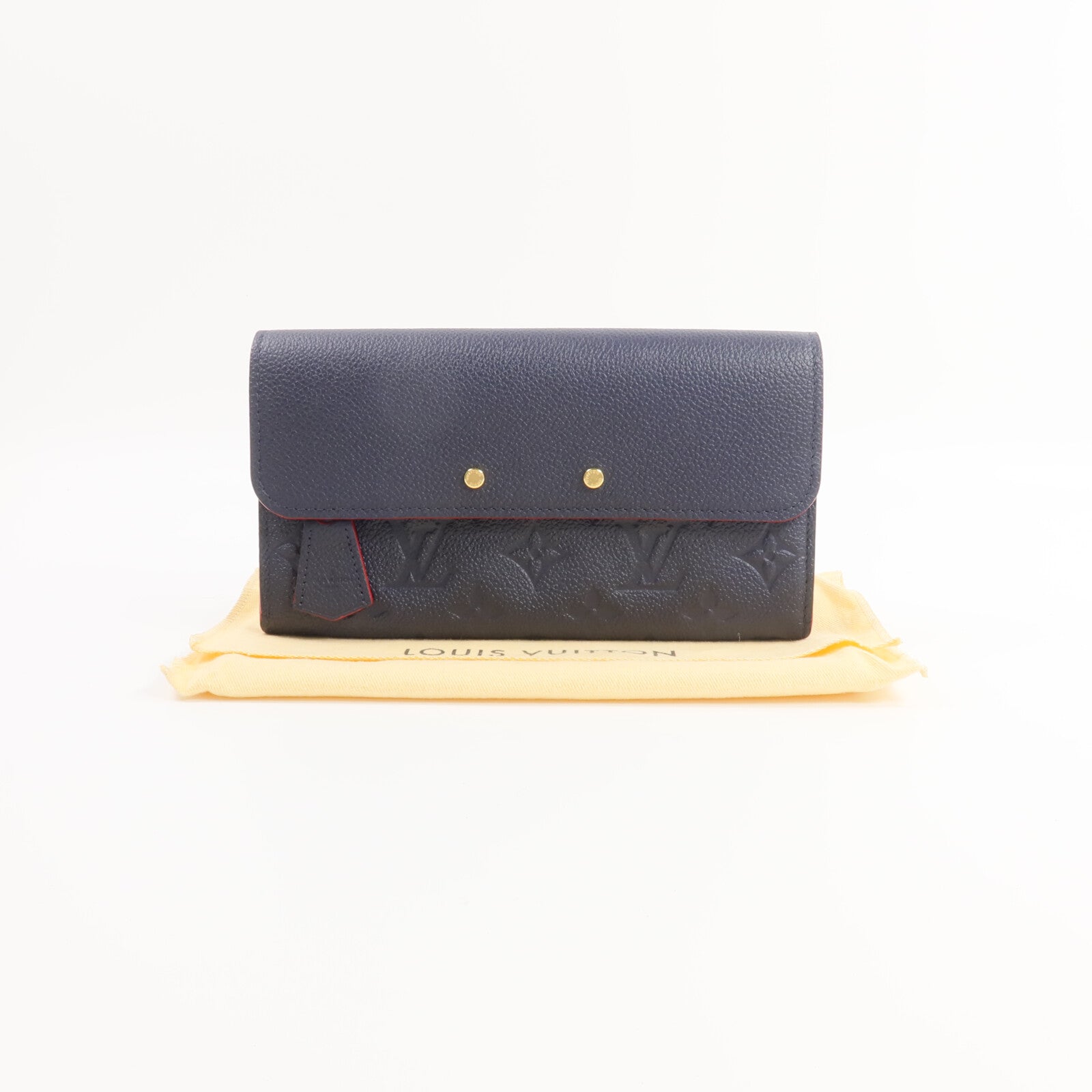 LOUIS VUITTON Monogram Empreinte Marine Long Wallet長錢包