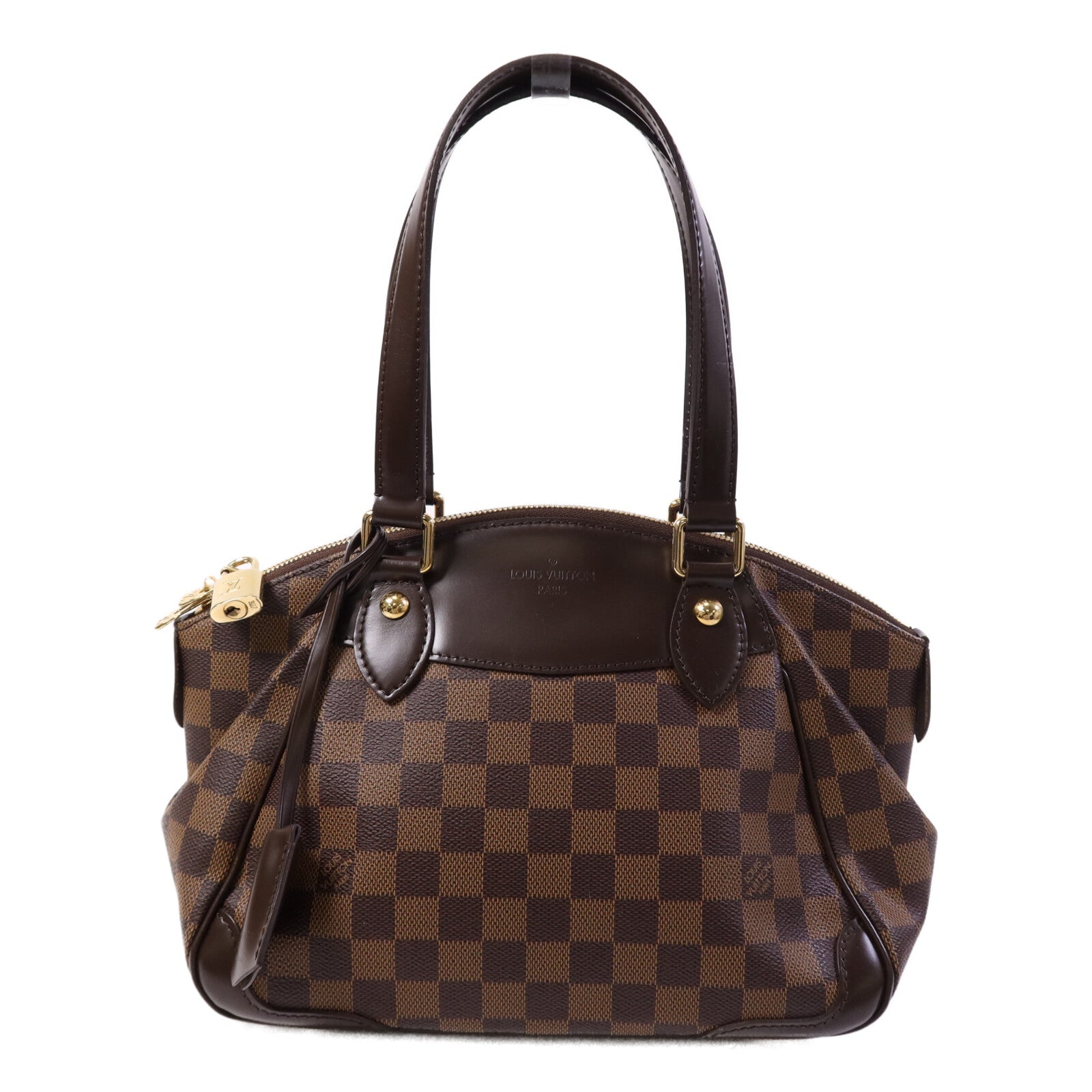 LOUIS VUITTON 【激減優惠】Damier Verona PM金扣肩背袋