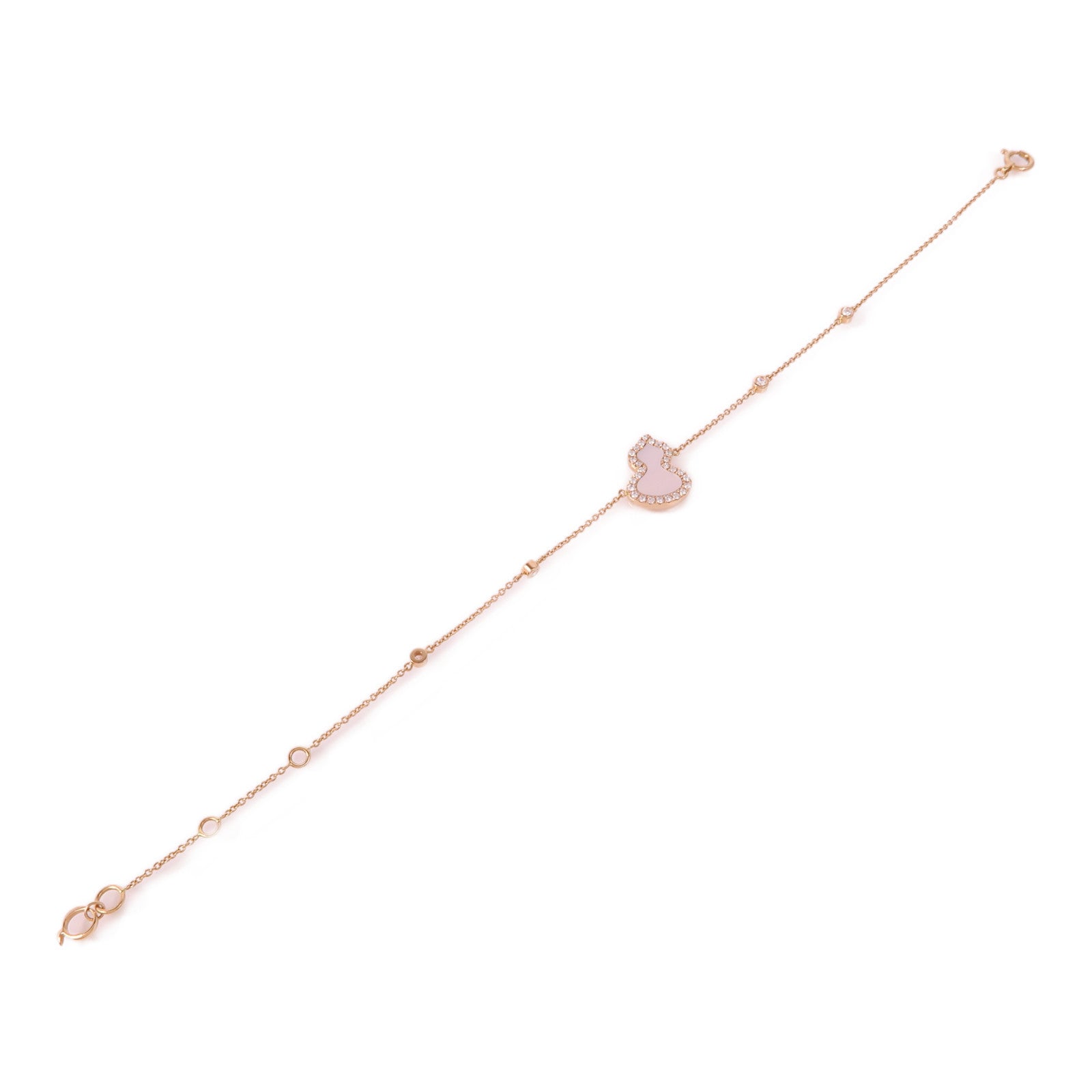 JEWELRY 18K玫瑰金Qeelin Mother Of Pearl Diamond Bracelet鑽石/珍珠母貝手鏈