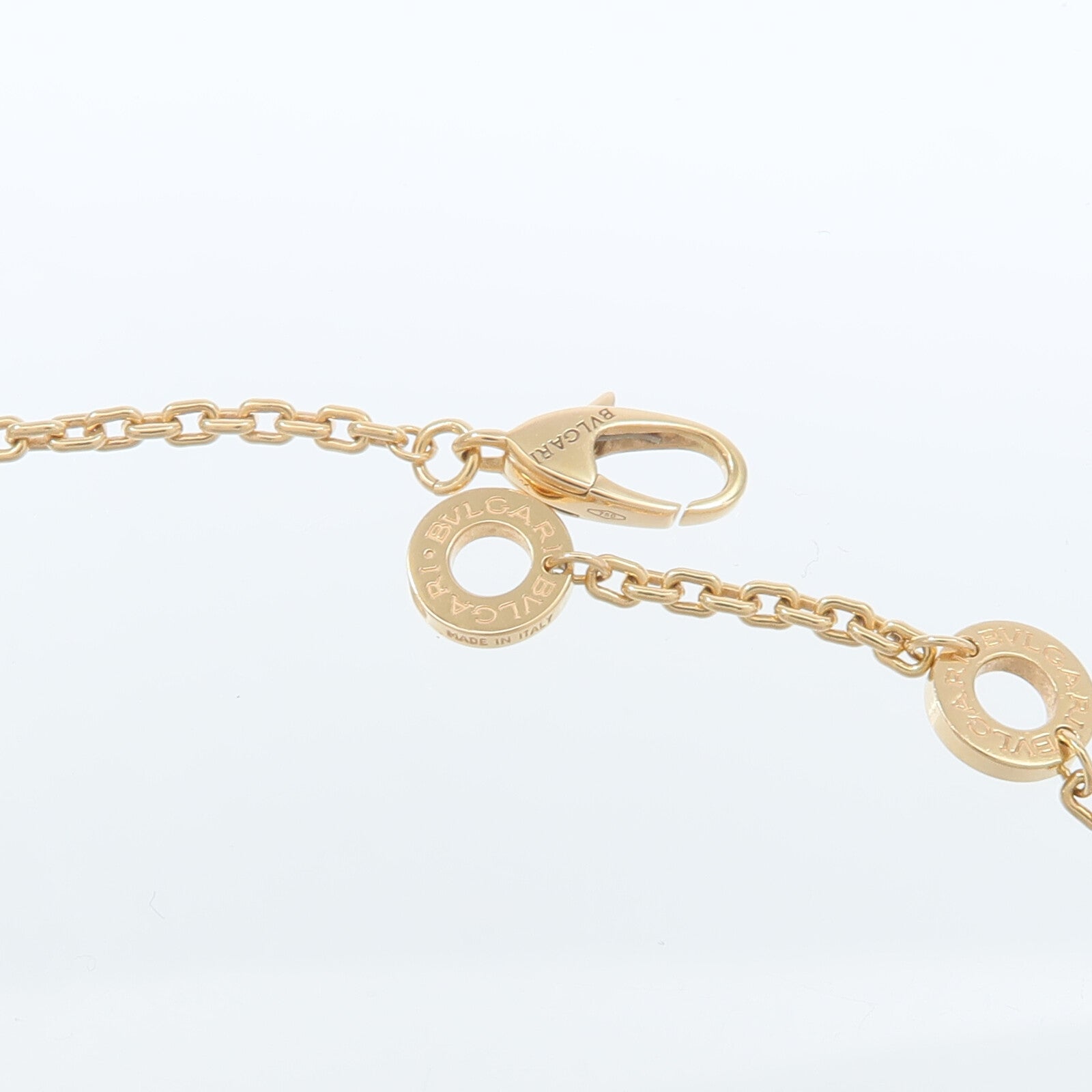 BVLGARI 18K玫瑰金Serpenti Viper鑽石項鍊