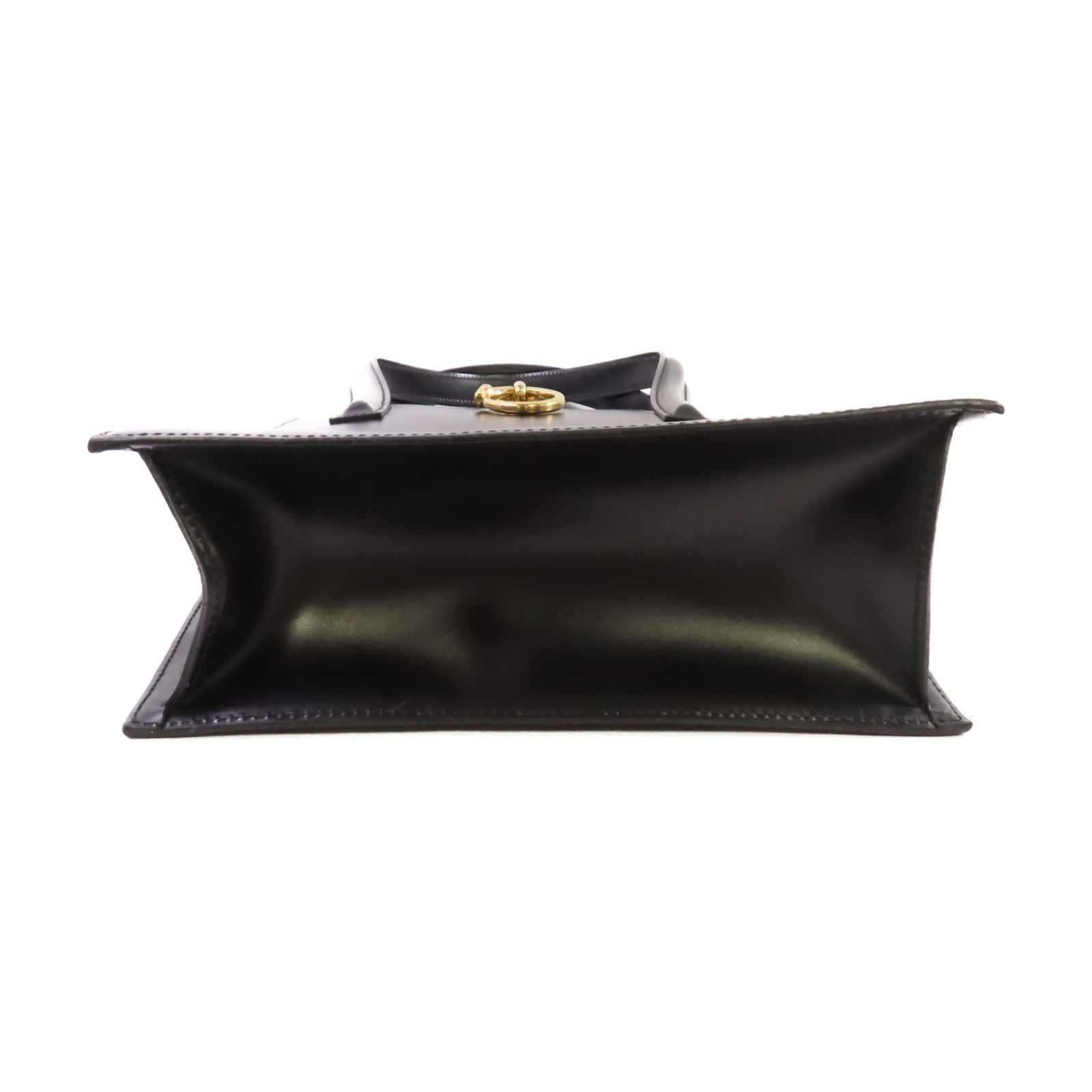 CARTIER 【激減優惠】牛皮皮革Tote Bag金扣肩背袋黑色