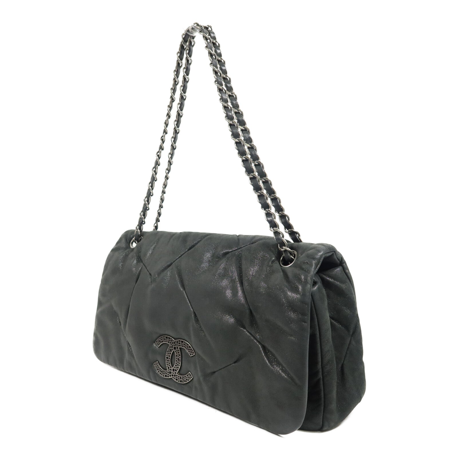 CHANEL 羊皮皮革Chain Shoulder鏈帶肩背袋
