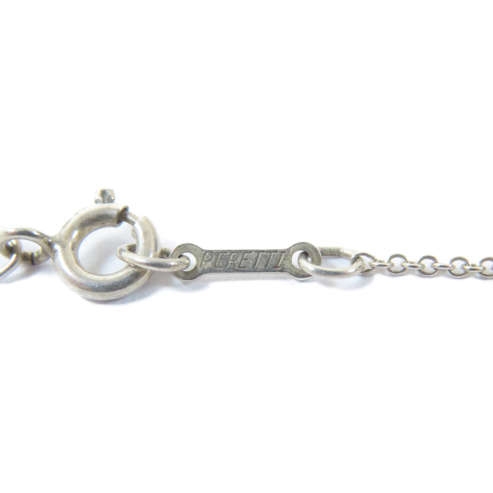 TIFFANY＆CO 925純銀Bean Necklace項鍊#42cm