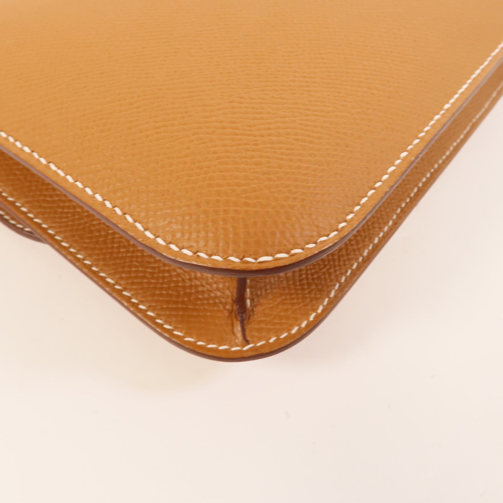 HERMES Epsom皮革Constance Elan肩背袋Gold