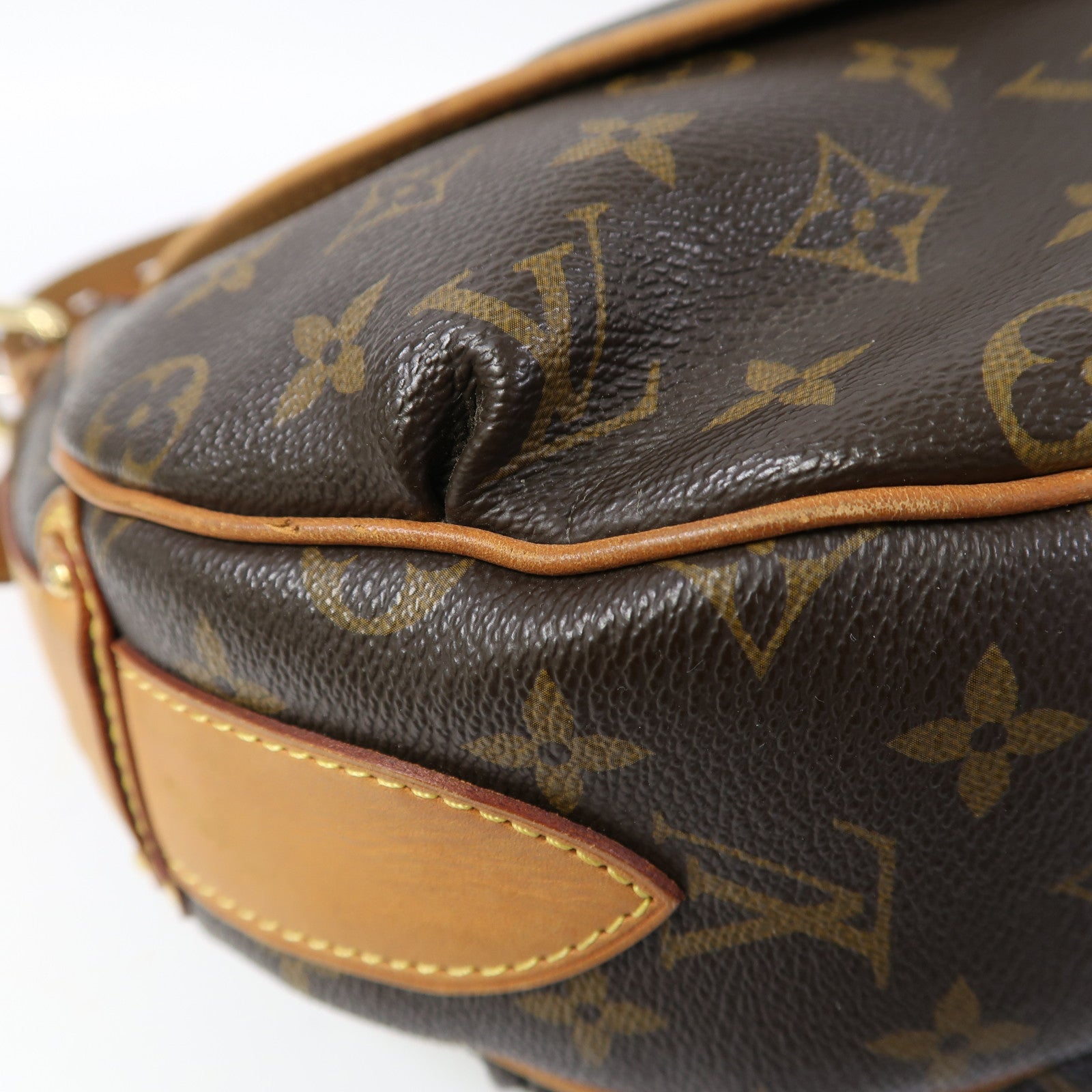 LOUIS VUITTON Monogram Tulum GM金扣肩背袋啡色