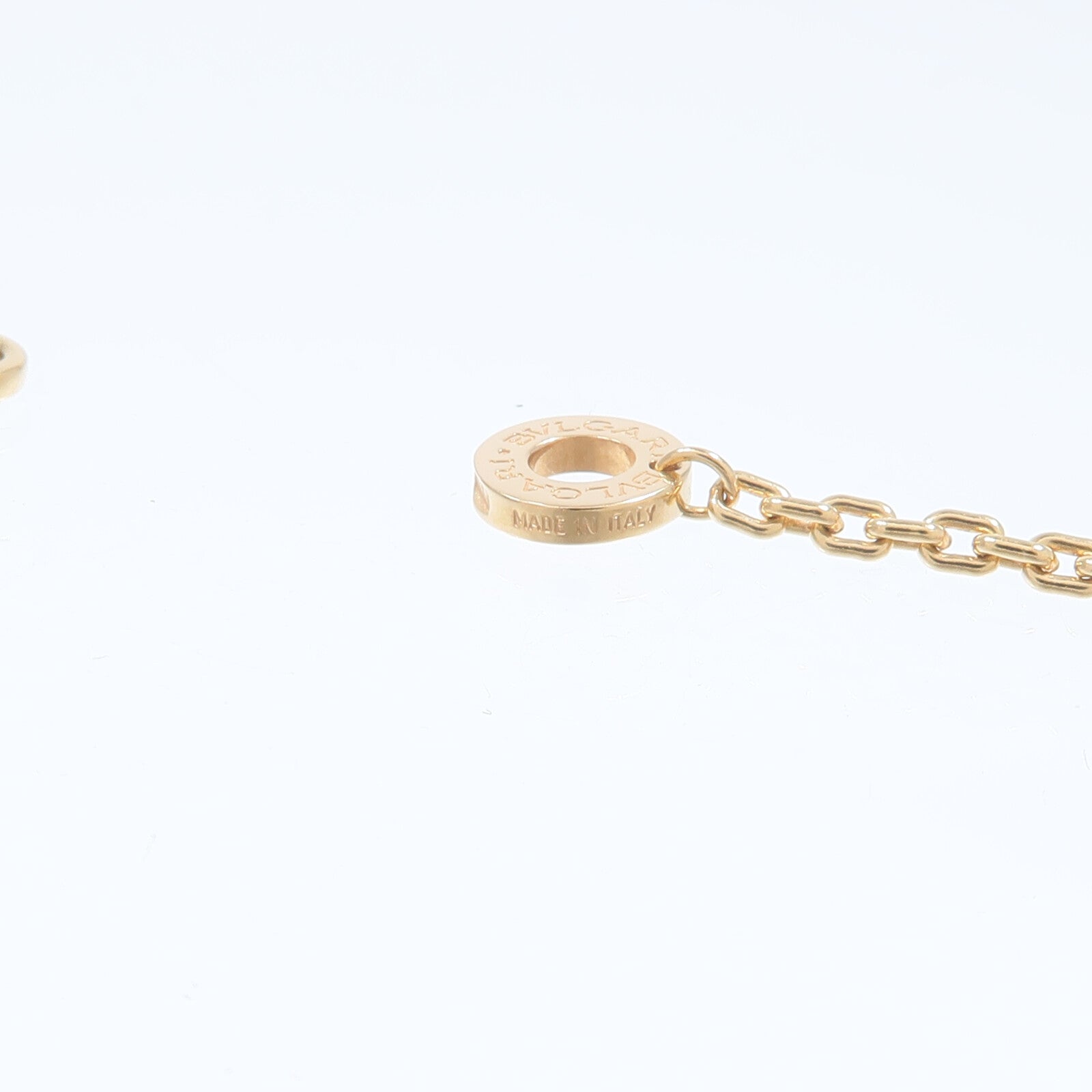BVLGARI 18K玫瑰金Serpenti Viper鑽石項鍊