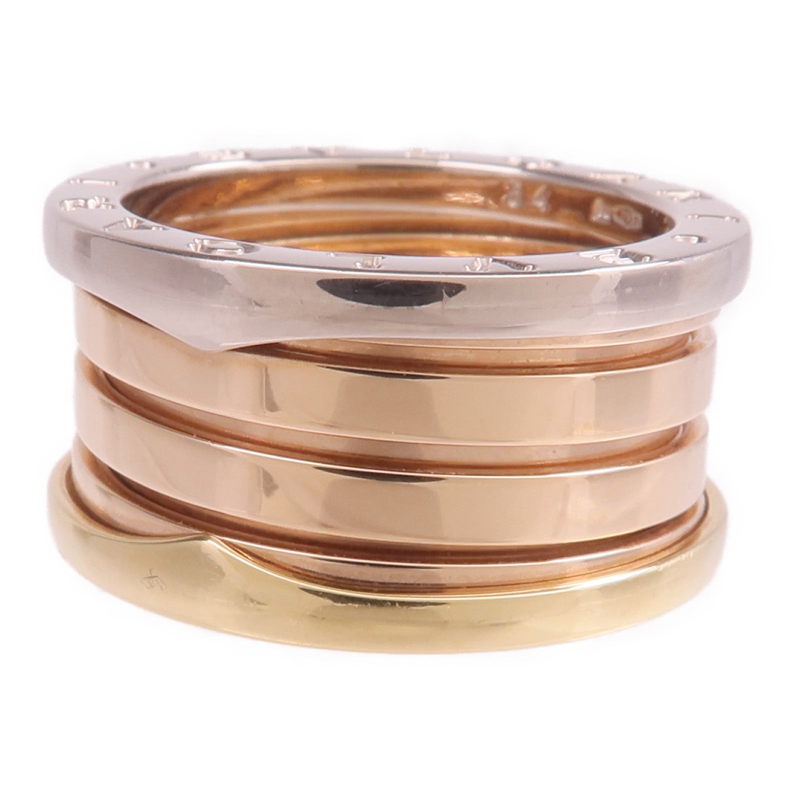 BVLGARI 18K黃金/白金/玫瑰金B-zero1戒指BVLGARI#54/US#6.5
