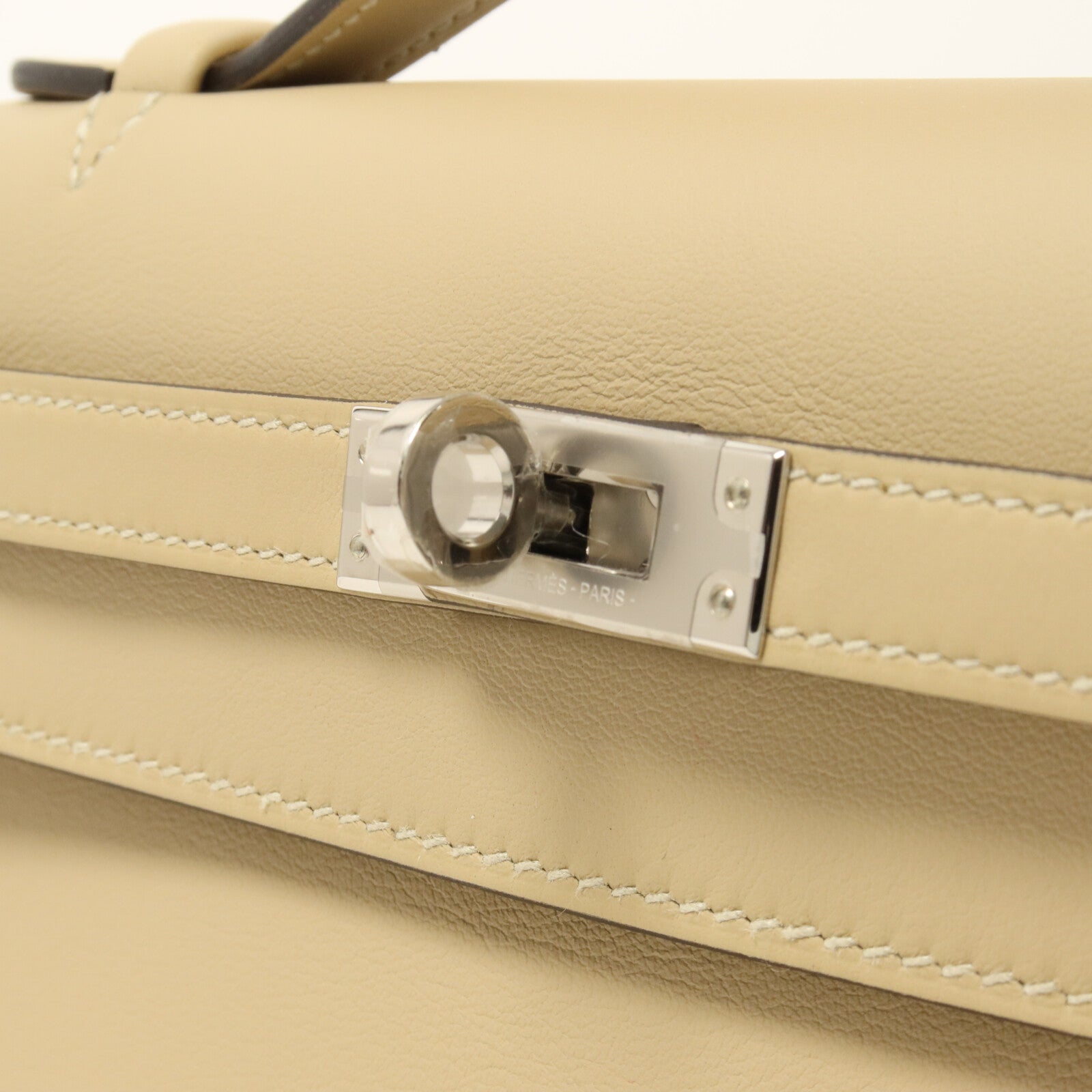 HERMES Swift皮革Kelly Pochette手挽袋Trench