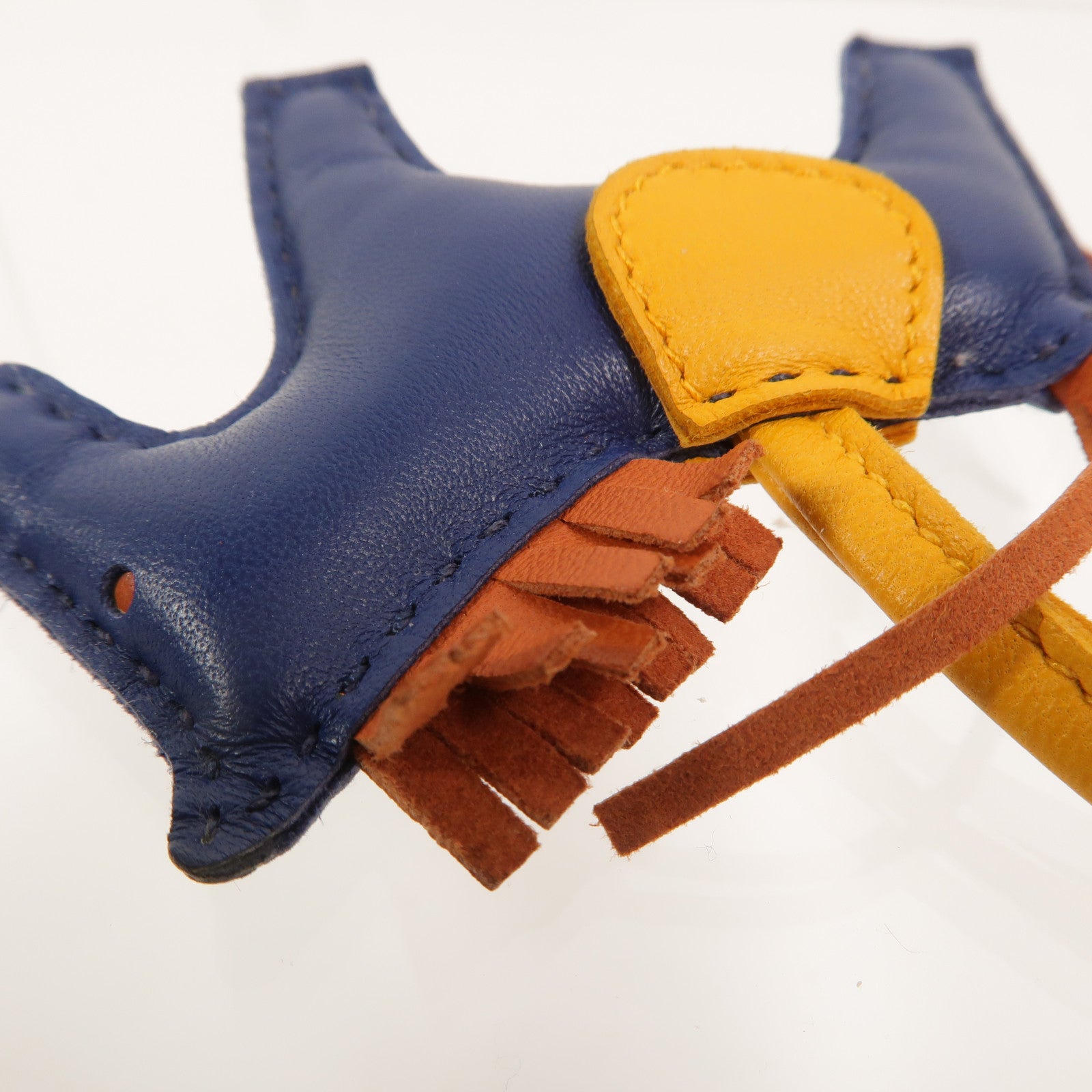 HERMES Milo/Swift皮革Rodeo PM掛飾Bleu de Malte