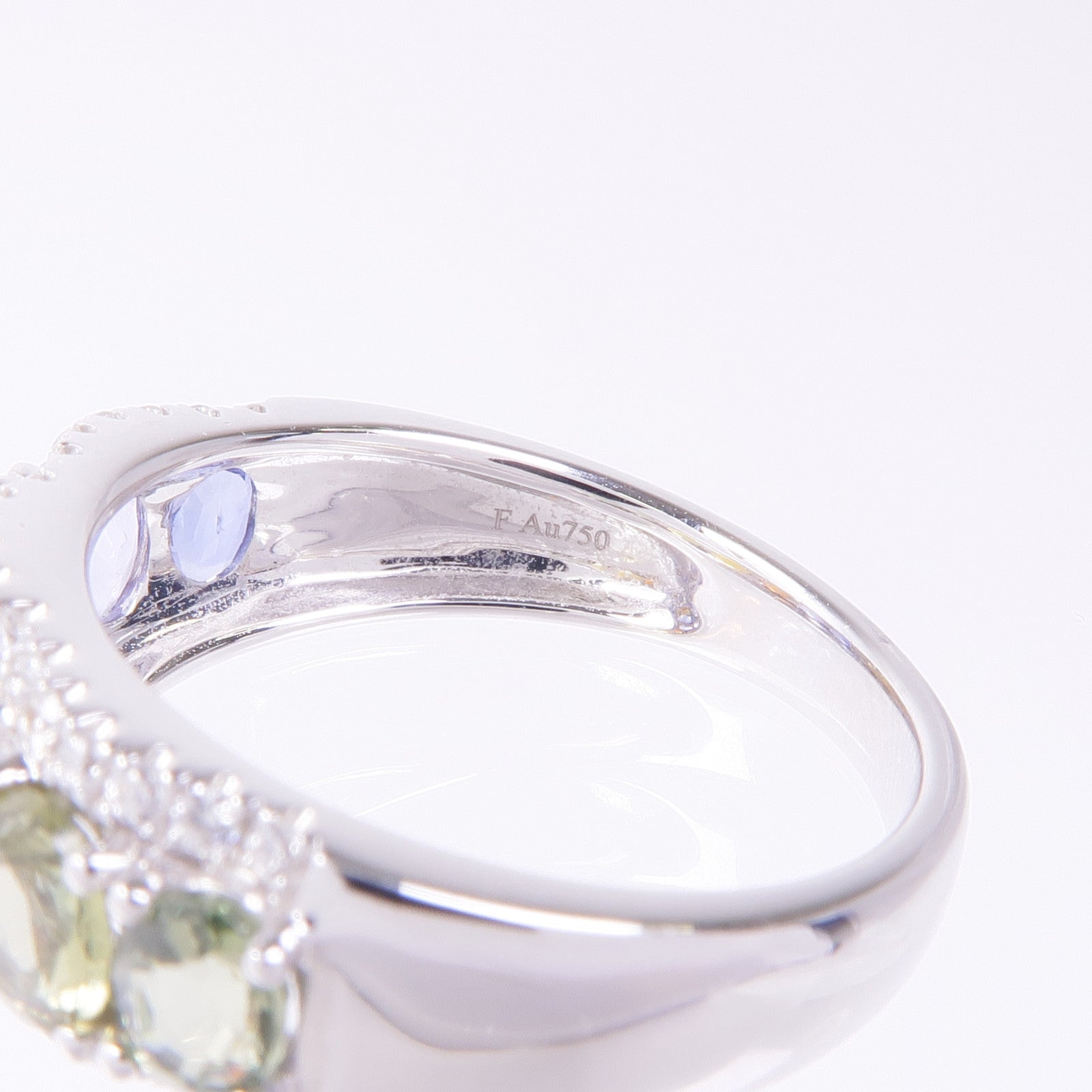 JEWELRY 18K白金Sapphire Ring藍寶石戒指US#6