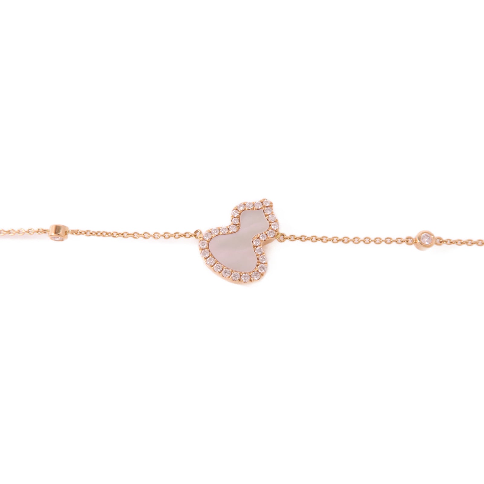 JEWELRY 18K玫瑰金Qeelin Mother Of Pearl Diamond Bracelet鑽石/珍珠母貝手鏈
