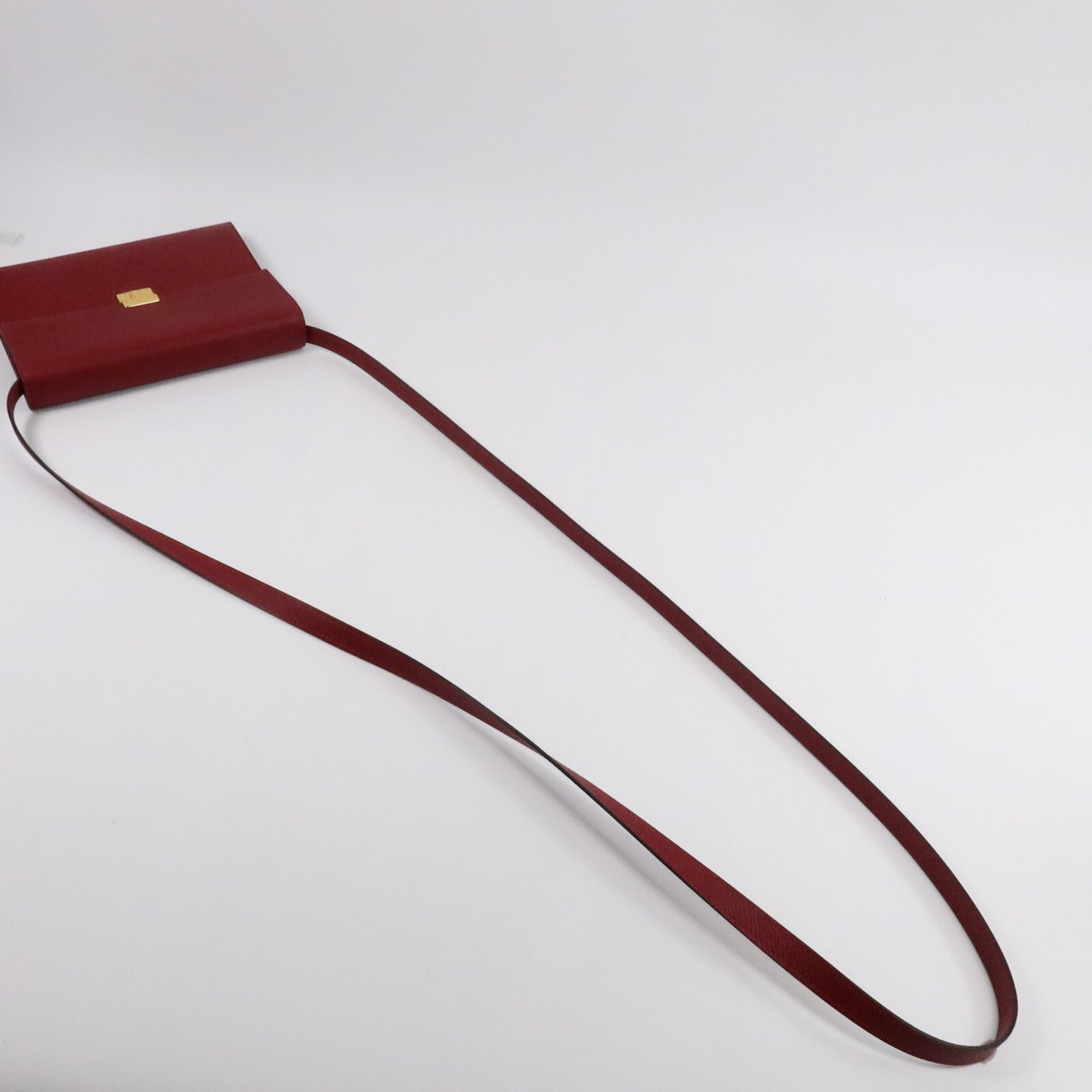 HERMES EpsomClic 16肩背袋Rouge Casaque