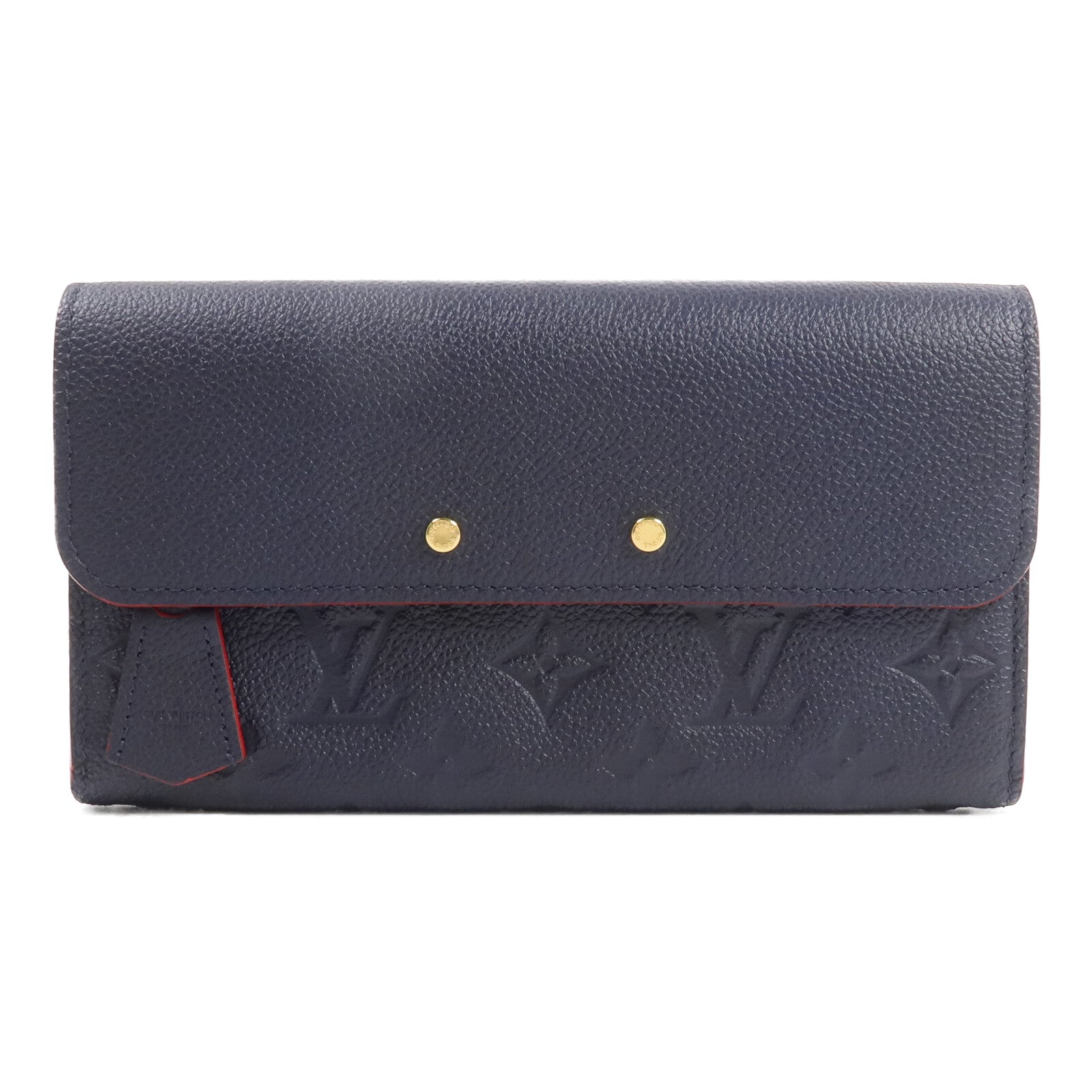 LOUIS VUITTON Monogram Empreinte Marine Long Wallet長錢包