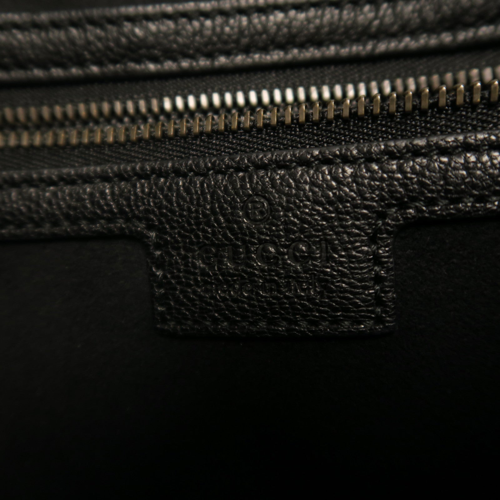 GUCCI 【激減優惠】牛皮皮革Shoulder Bag金扣手挽肩背兩用袋黑色