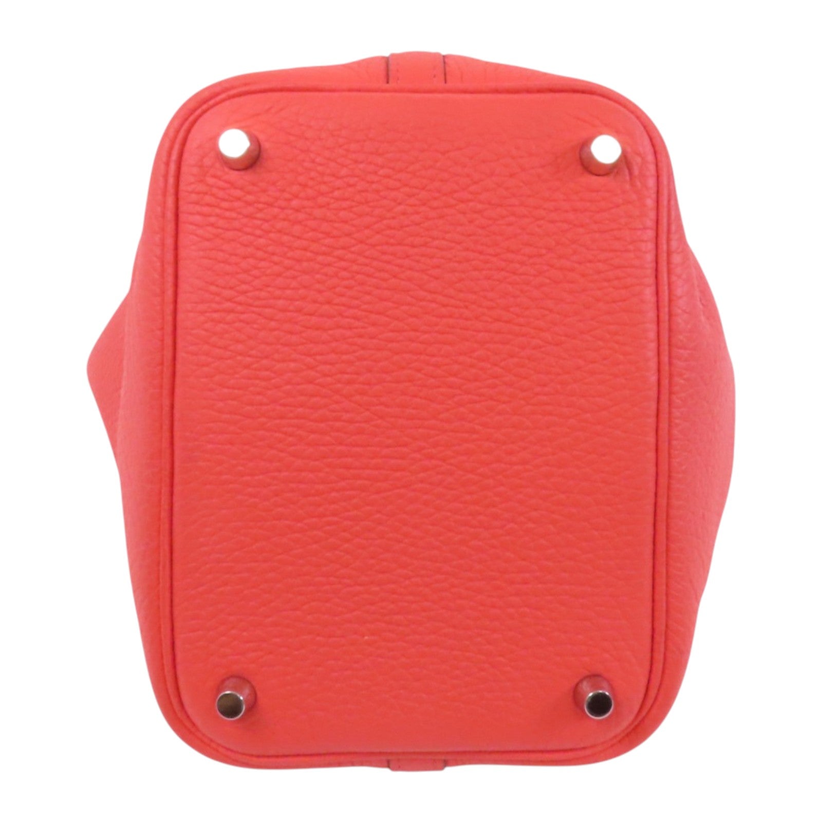 HERMES Clemence皮革Picotin PM銀扣手挽袋