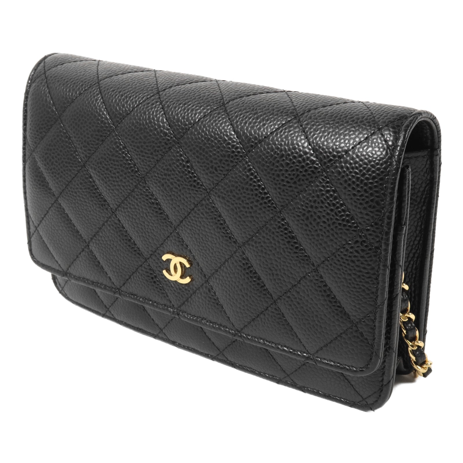 CHANEL 牛皮皮革Wallet On Chain鏈帶肩背袋