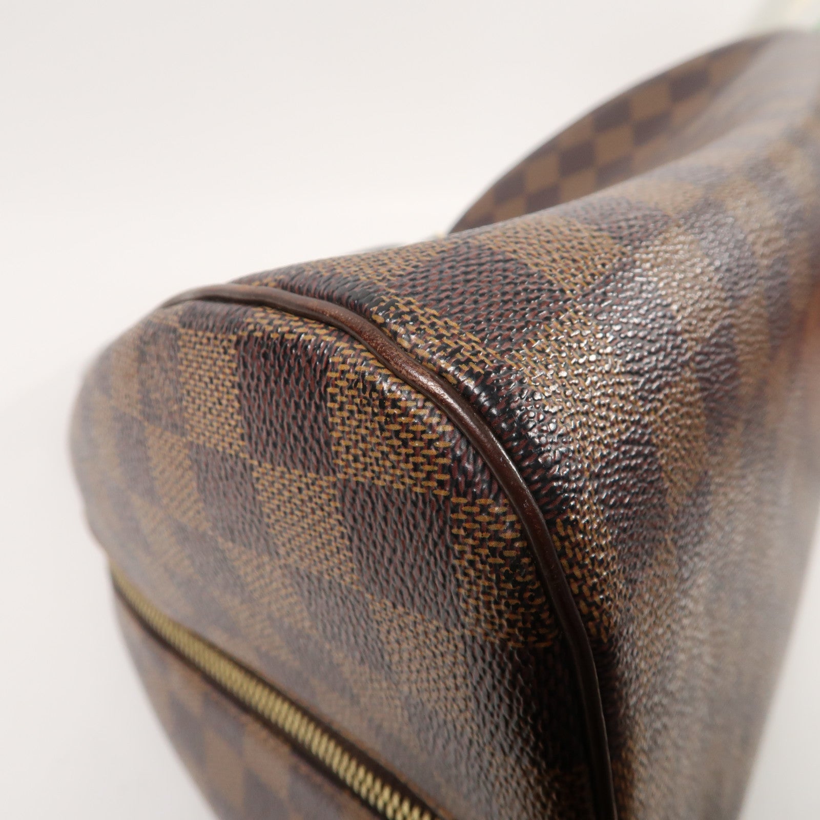 LOUIS VUITTON 【激減優惠】Damier Ribera MM 金扣手挽袋啡色