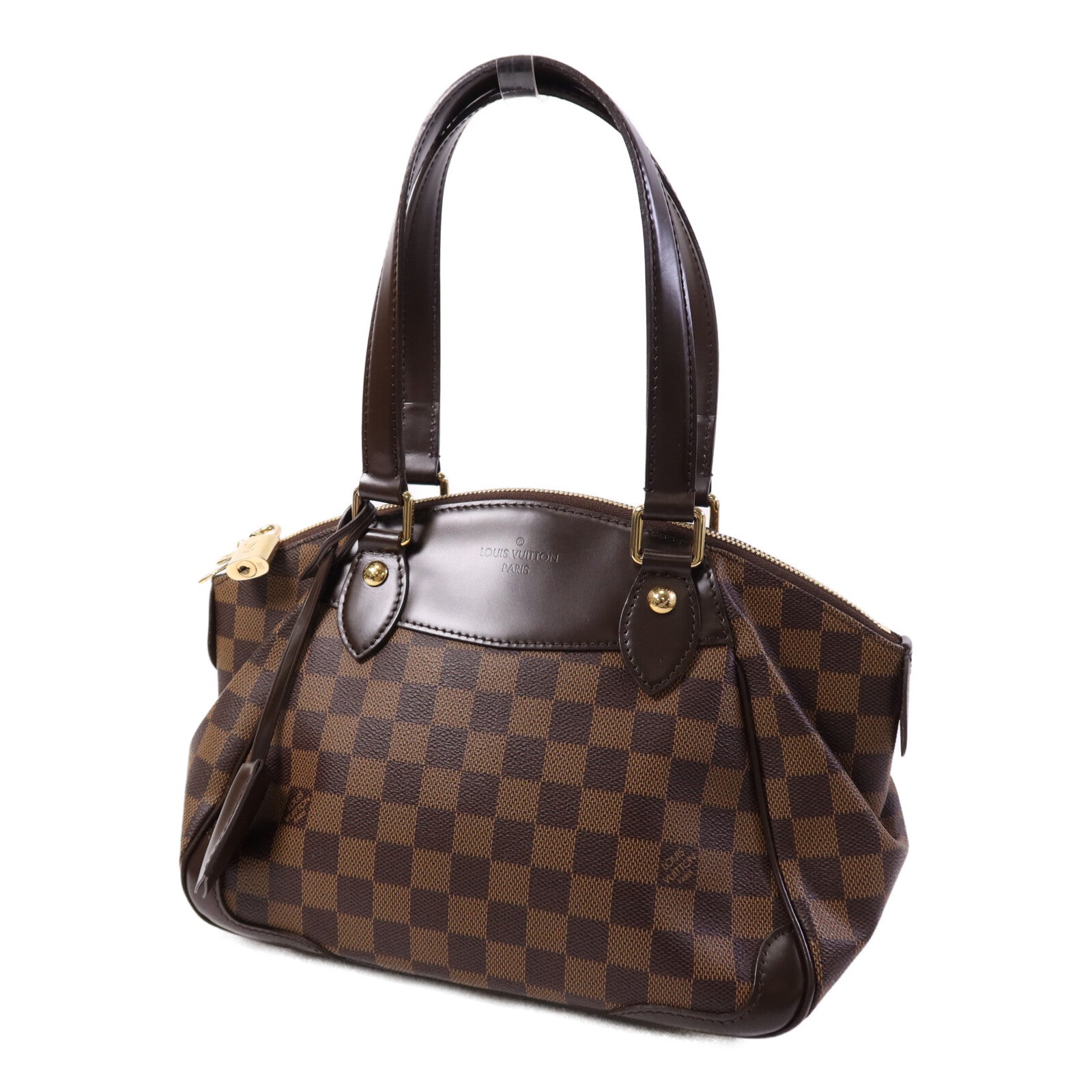 LOUIS VUITTON 【激減優惠】Damier Verona PM金扣肩背袋