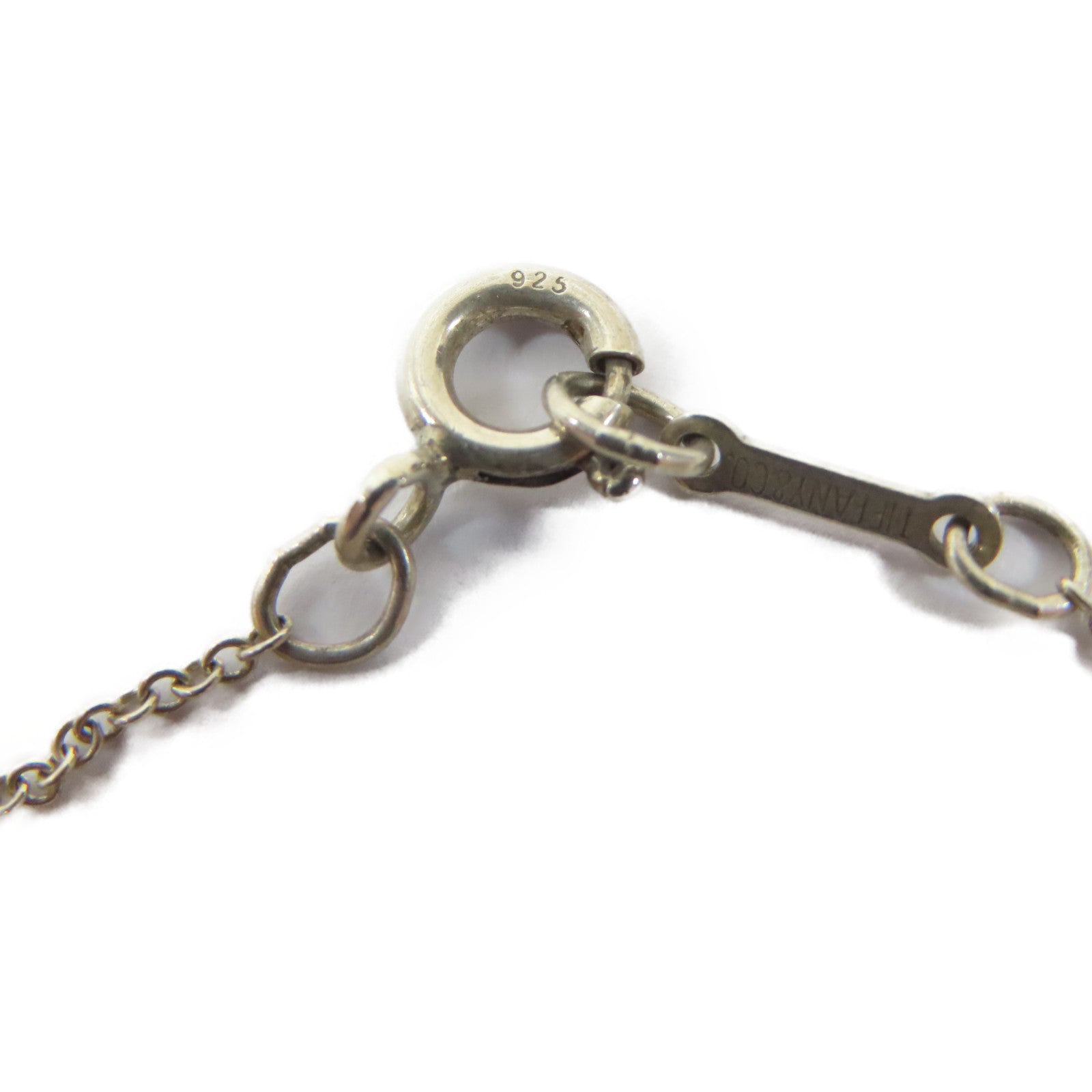 TIFFANY＆CO 925純銀Bean Necklace項鍊#42cm