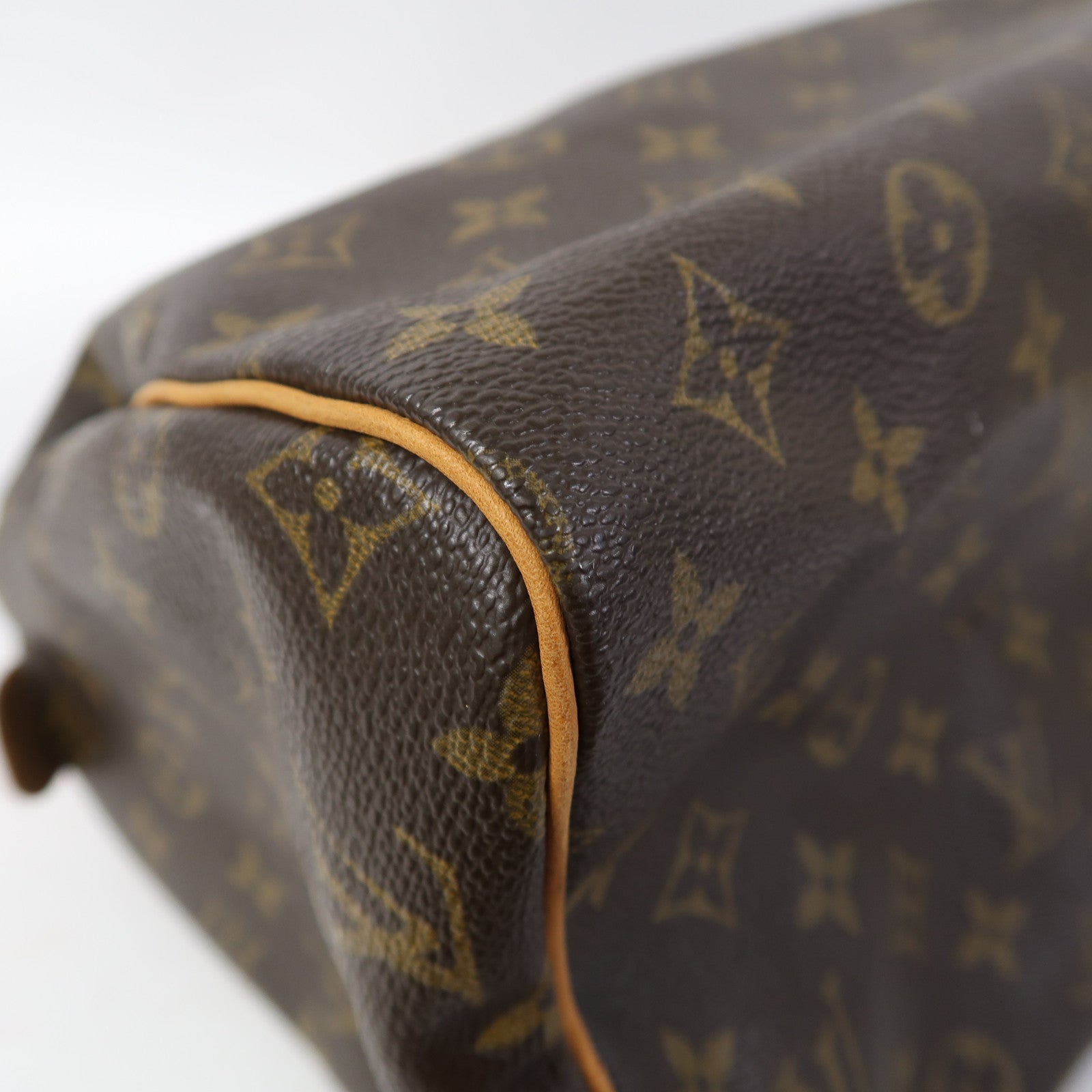 LOUIS VUITTON Monogram Speedy 30金扣手挽袋啡色
