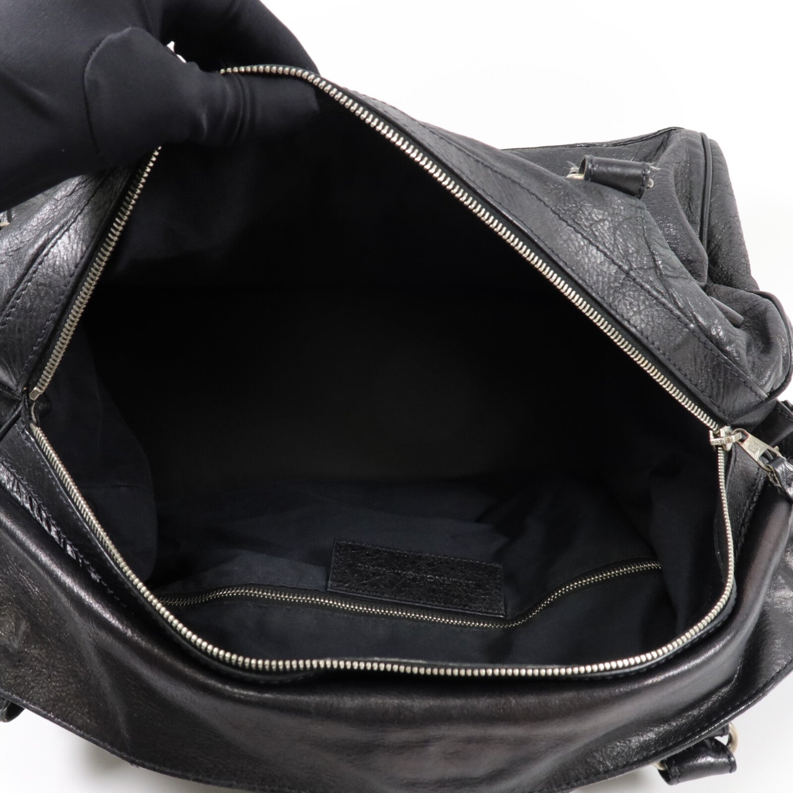 BALENCIAGA 羊皮皮革Squash M Duffle手挽肩背兩用袋