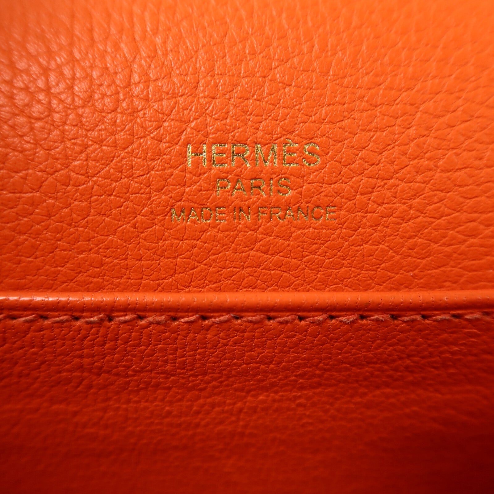 HERMES Evercolor皮革Roulis Mini肩背袋Feu