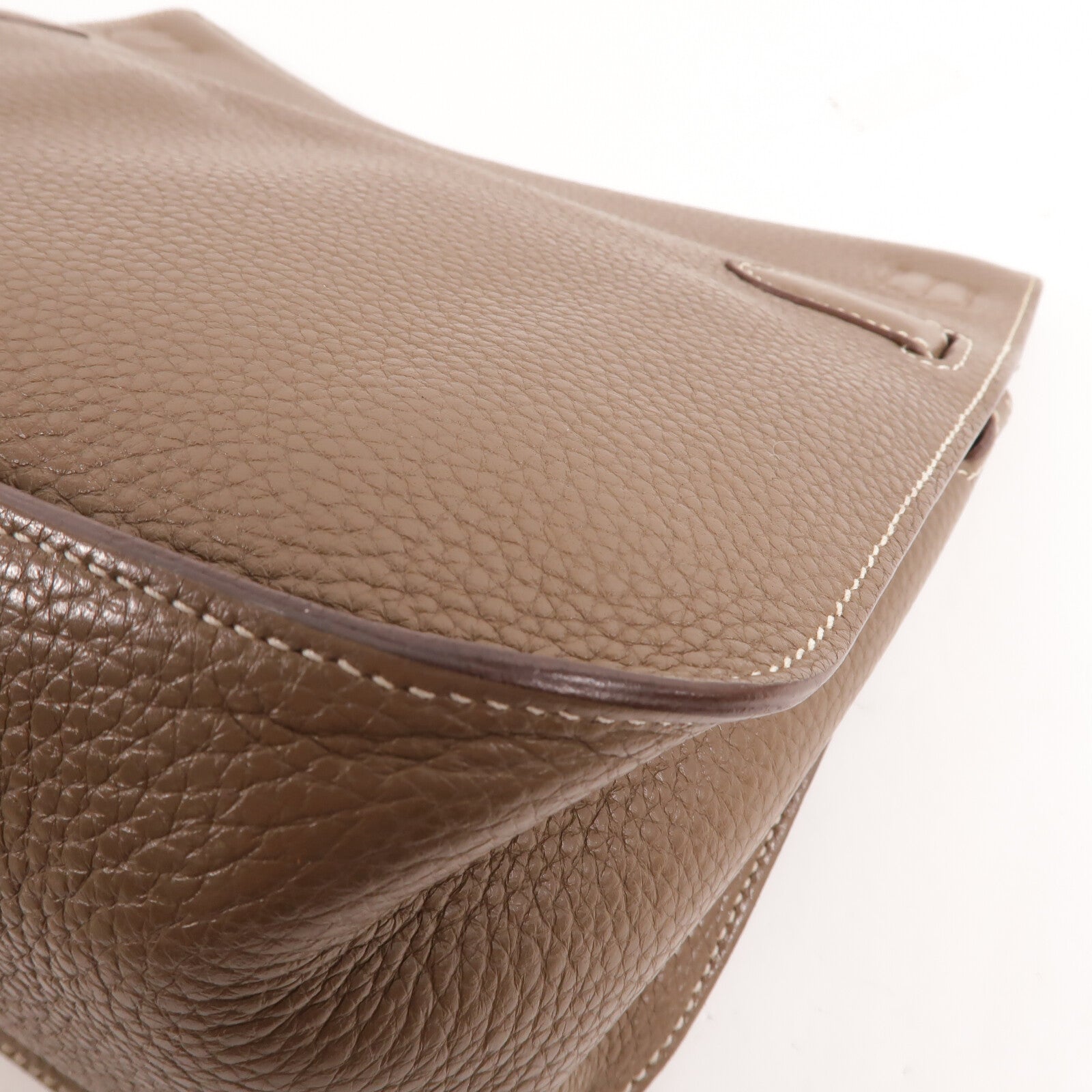 HERMES Togo皮革Jypsiere肩背袋Etoupe
