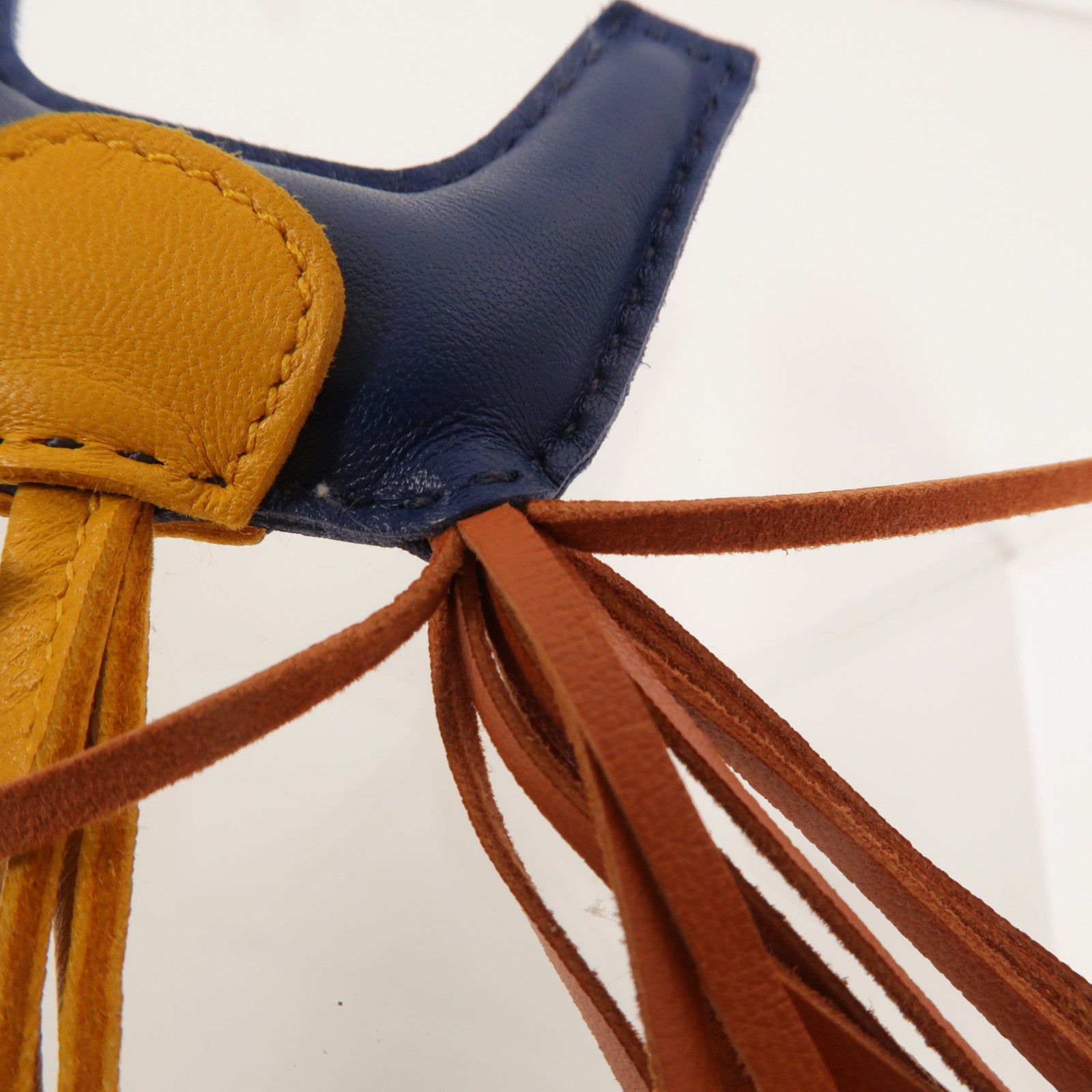 HERMES Milo/Swift皮革Rodeo PM掛飾Bleu de Malte