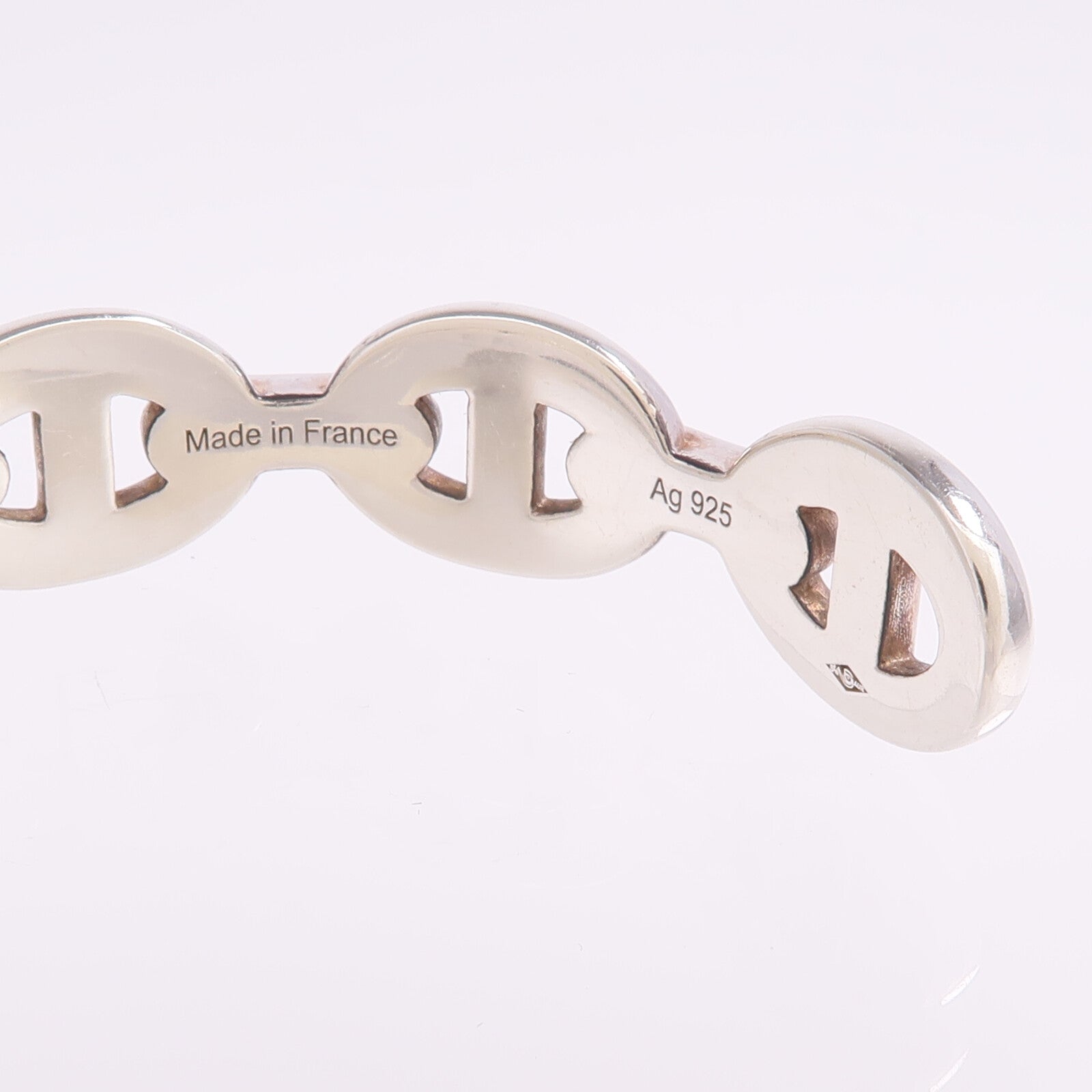 HERMES 925純銀Chaine D'ancre Enchainee Bracelet手鐲