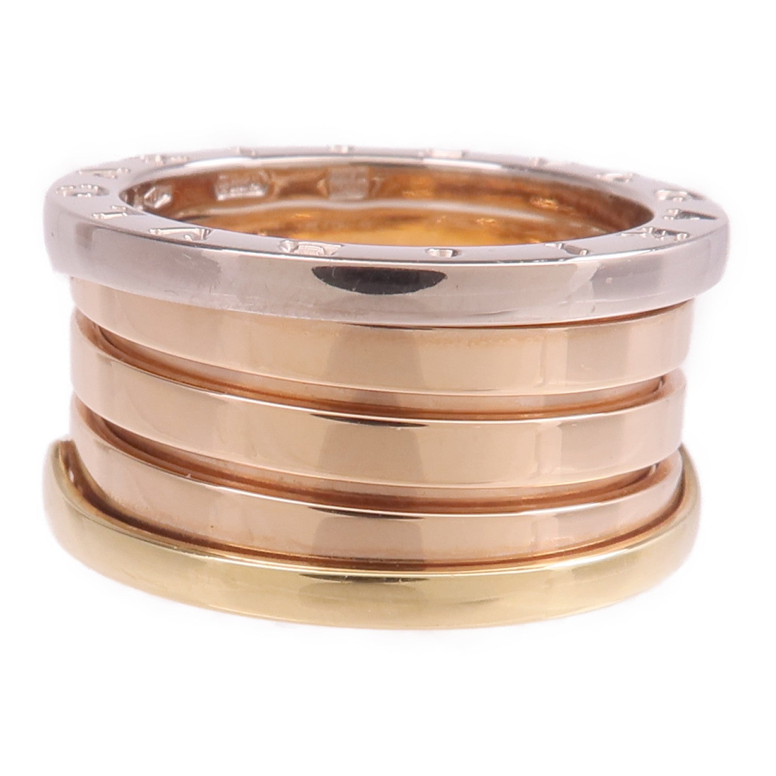 BVLGARI 18K黃金/白金/玫瑰金B-zero1戒指BVLGARI#54/US#6.5