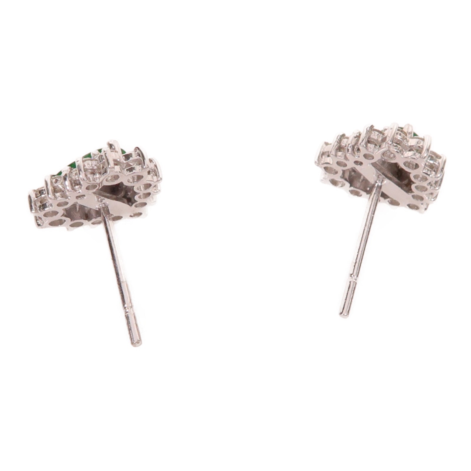 JEWELRY 18K白金Jade Earrings耳環