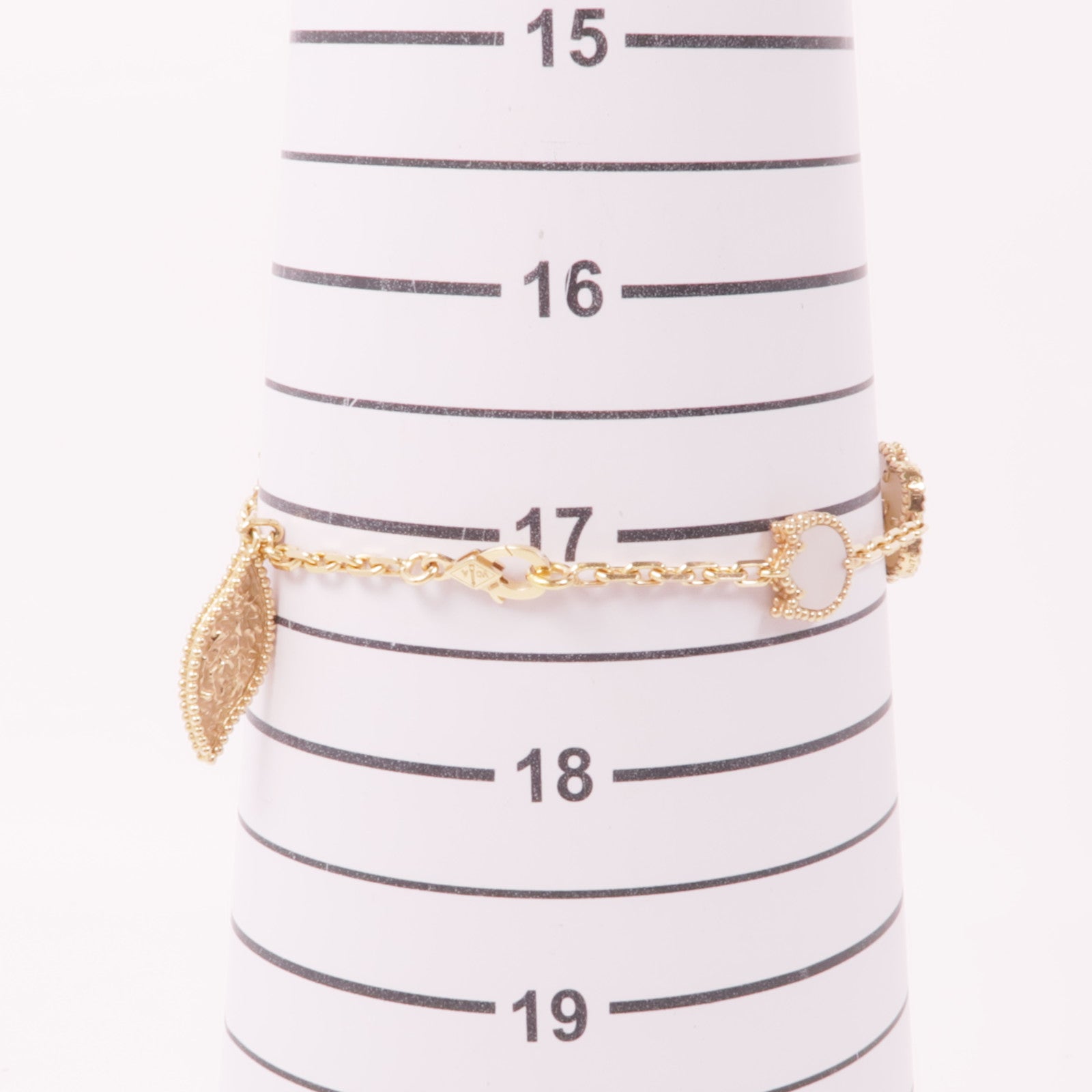 Van Cleef & Arpels 18K玫瑰金Lucky Spring Bracelet紅玉髓/珍珠母手鏈