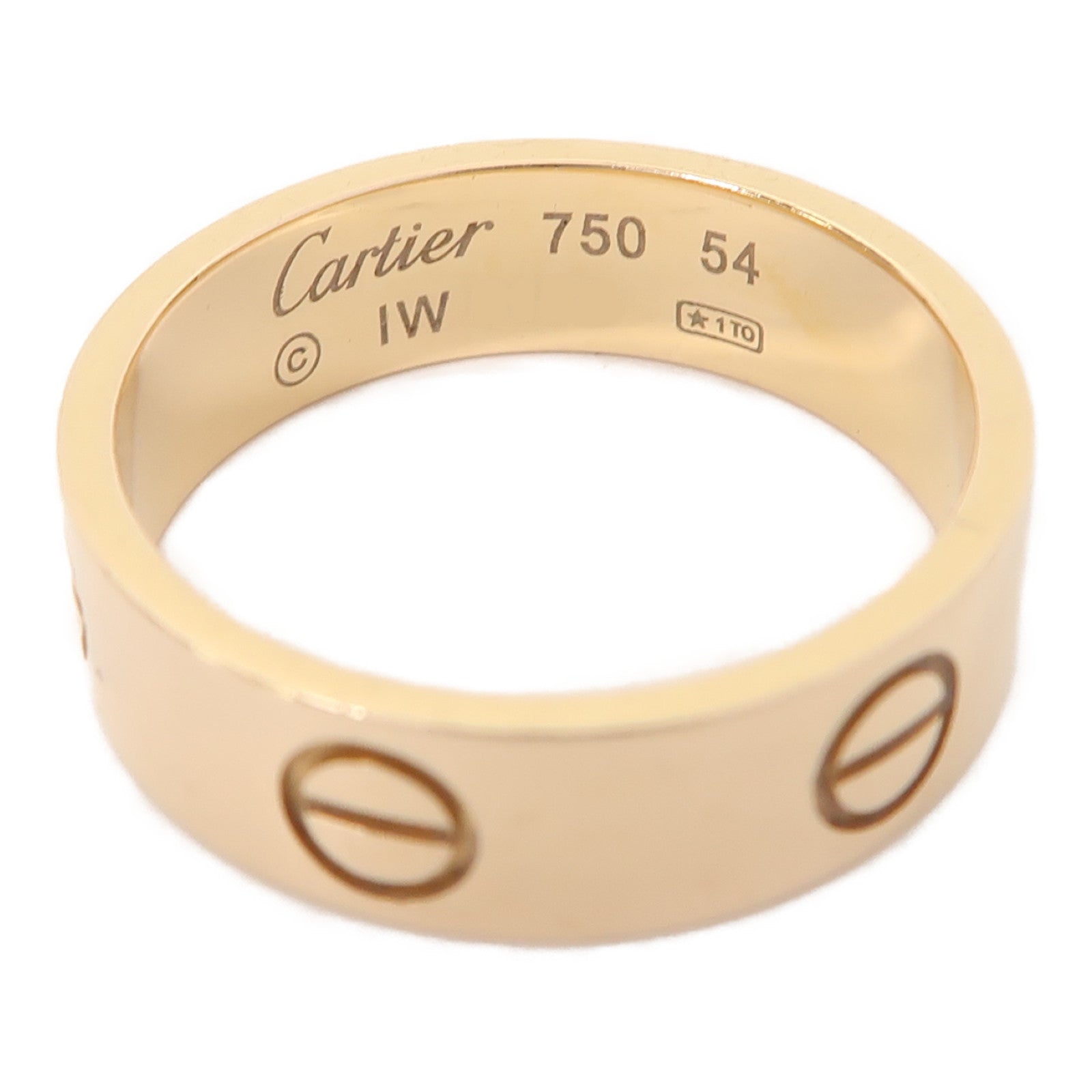 CARTIER 18K玫瑰金Love Ring戒指US#7/Cartier#54