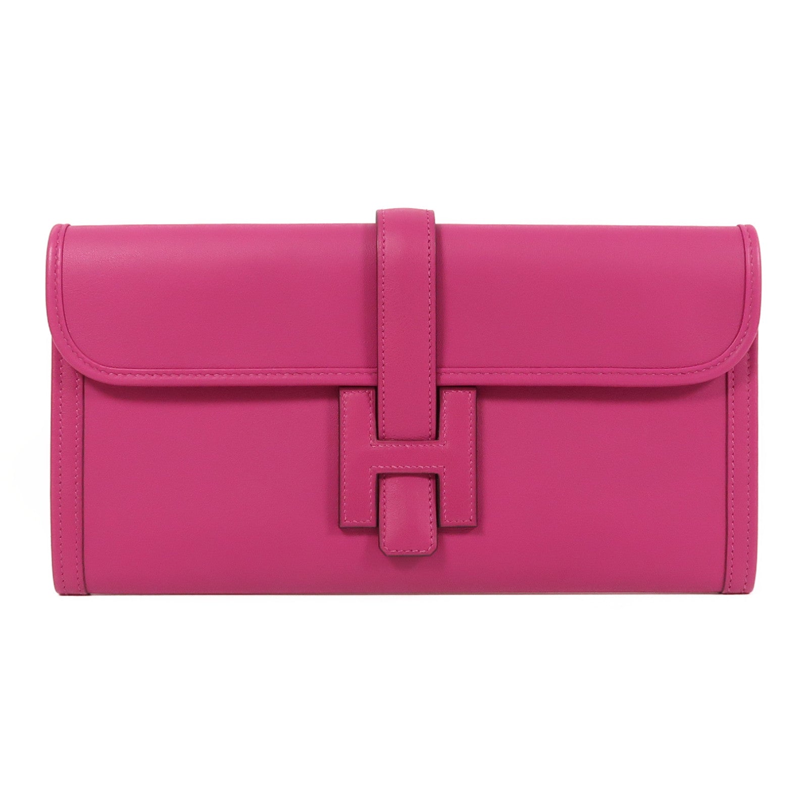 HERMES Swift皮革Jige Elan 29 Clutch手拿包木蘭粉色