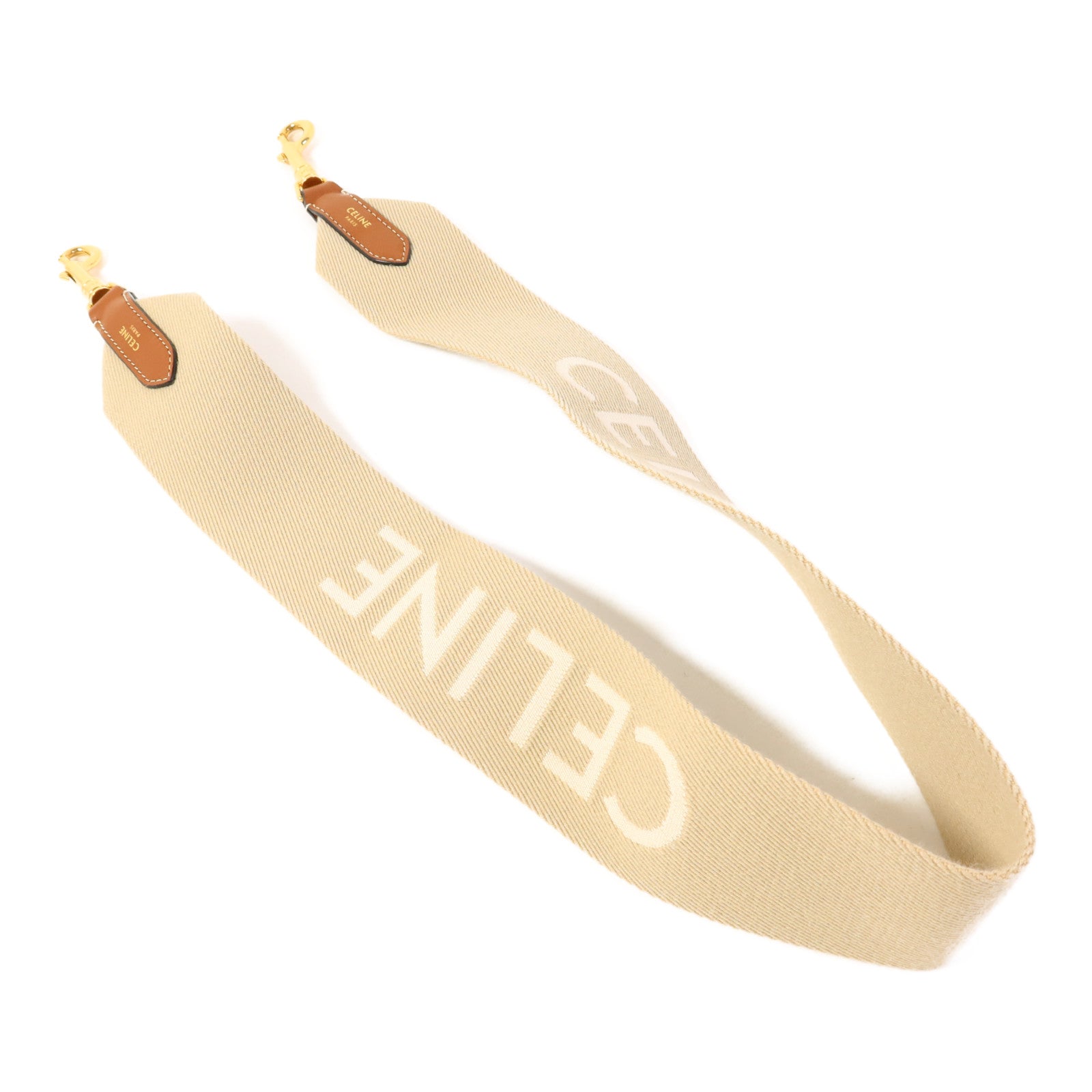 CELINE 帆布Strap金扣掛飾