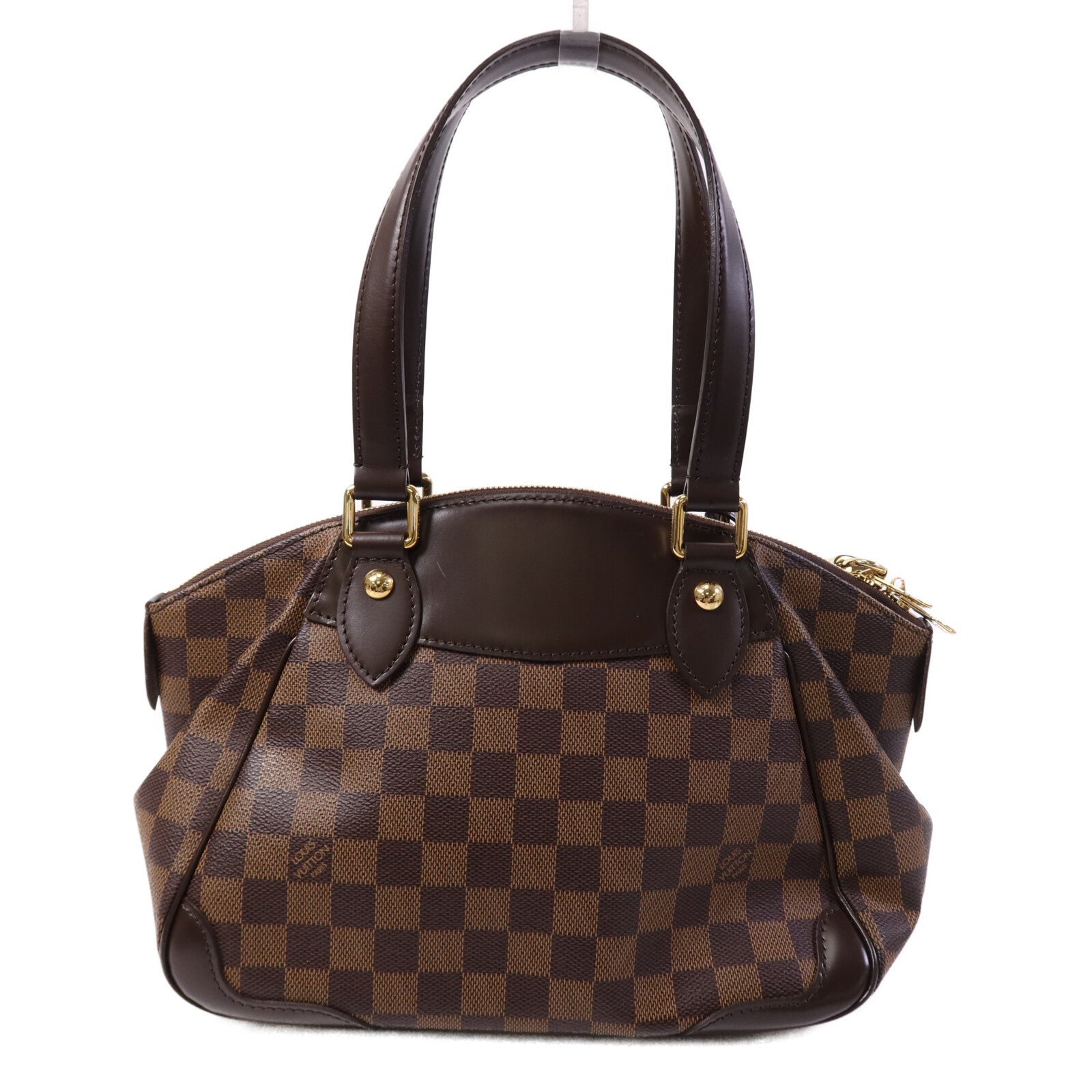 LOUIS VUITTON Damier Verona PM金扣肩背袋