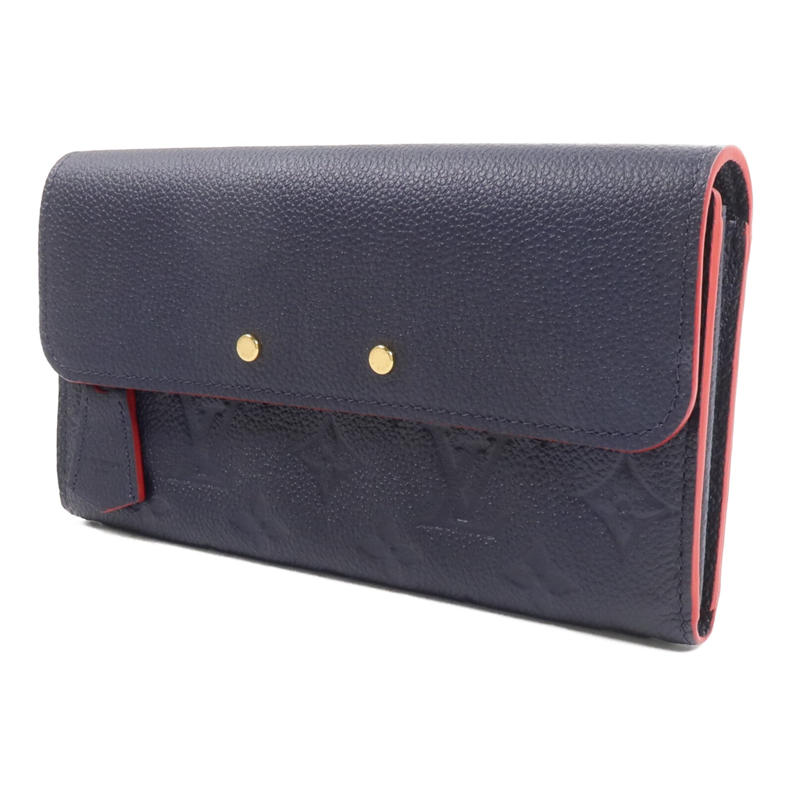 LOUIS VUITTON Monogram Empreinte Marine Long Wallet長錢包