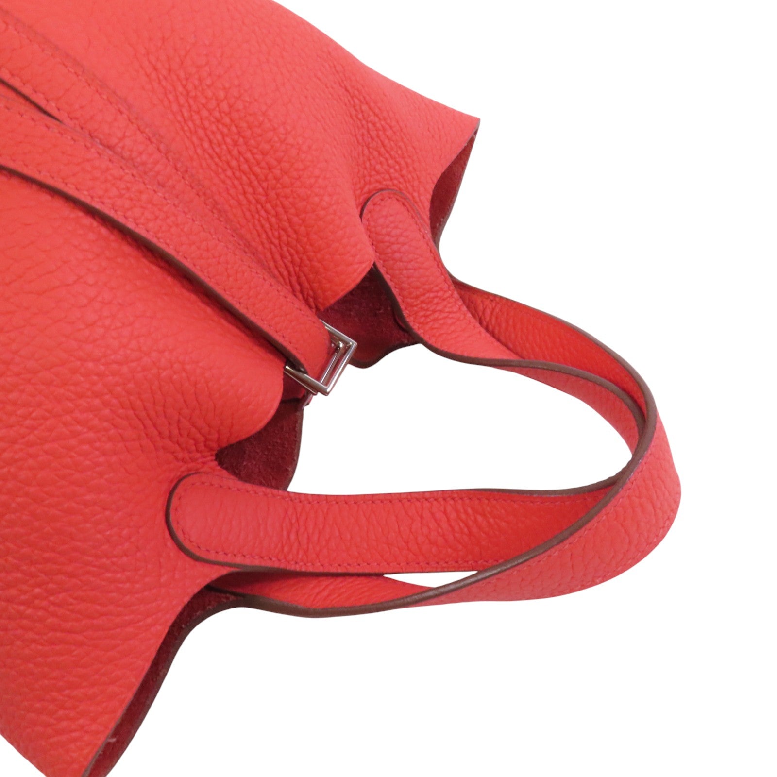 HERMES Clemence皮革Picotin PM銀扣手挽袋