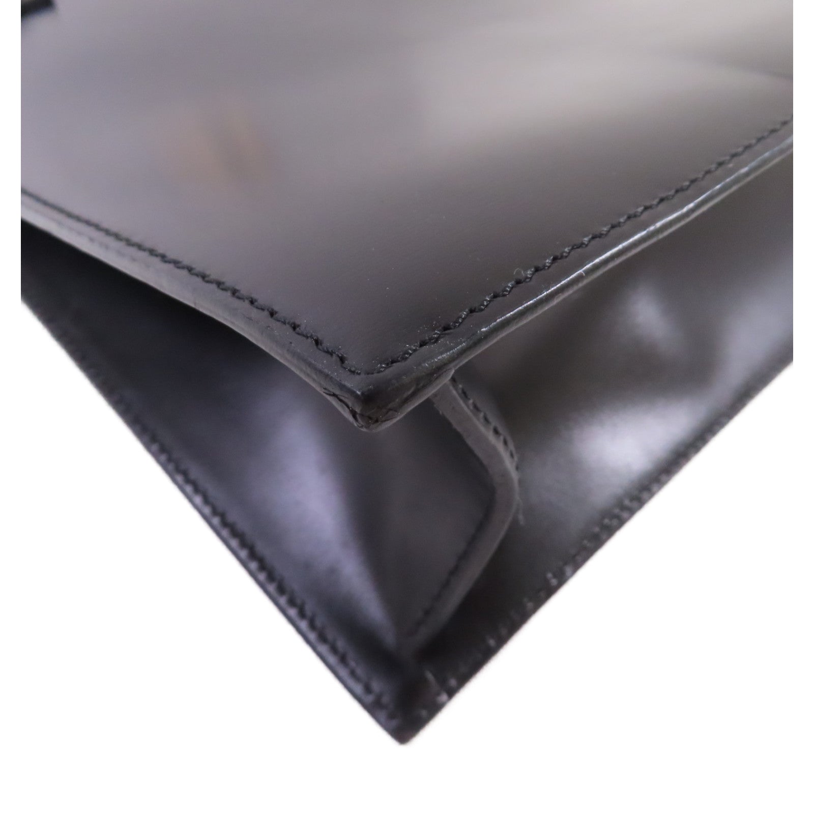 CARTIER 【激減優惠】牛皮皮革Tote Bag金扣肩背袋黑色