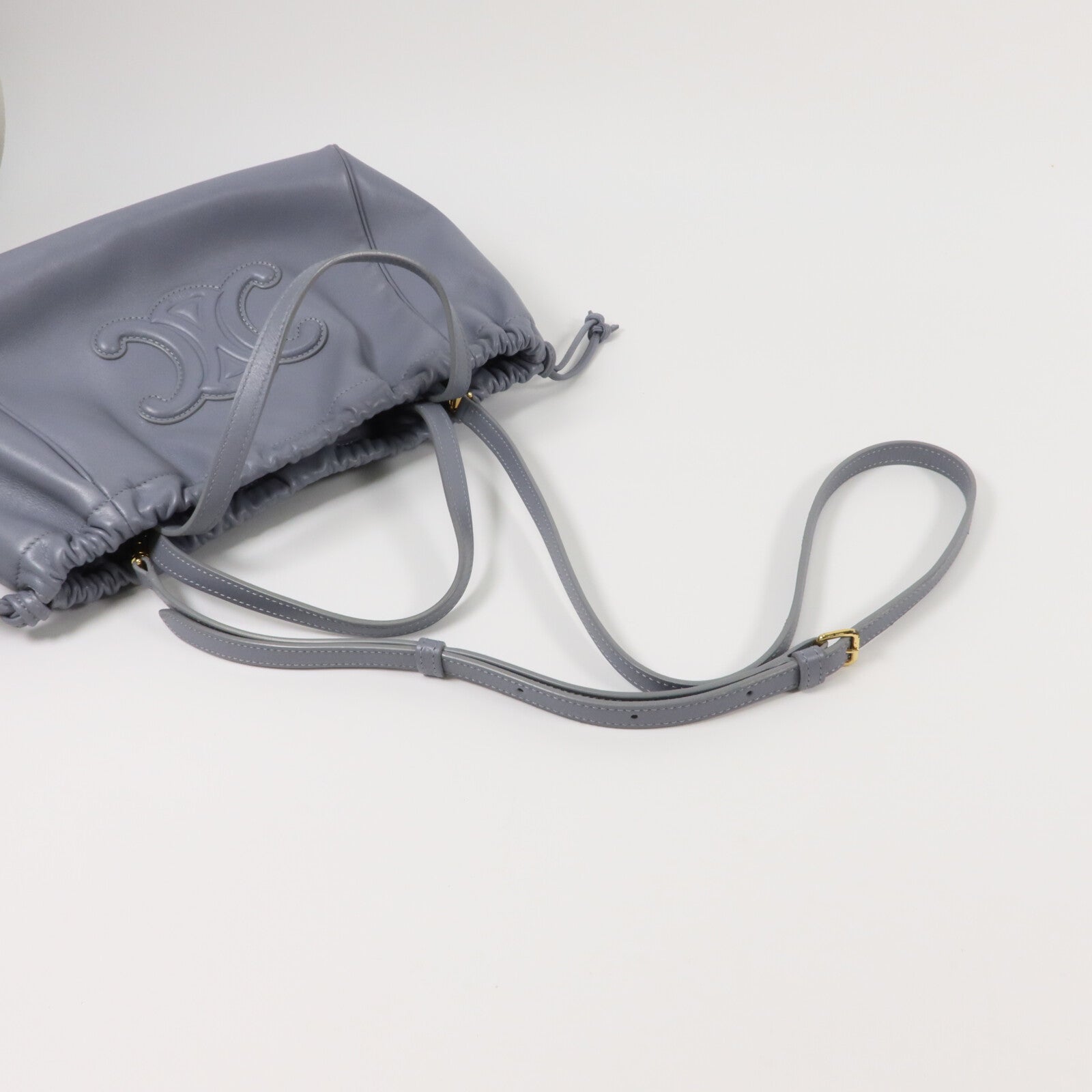 CELINE 牛皮皮革Cabas Cuir Triomphe手挽肩背兩用袋